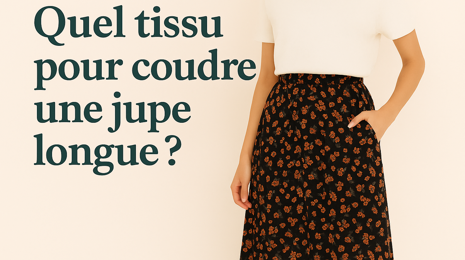 Tissu pour coudre une Jupe Longue - My Little Coupon