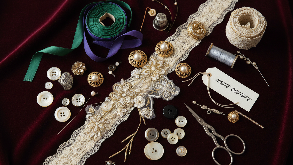 Broderie et mercerie : enrichir vos créations couture de détails précieux