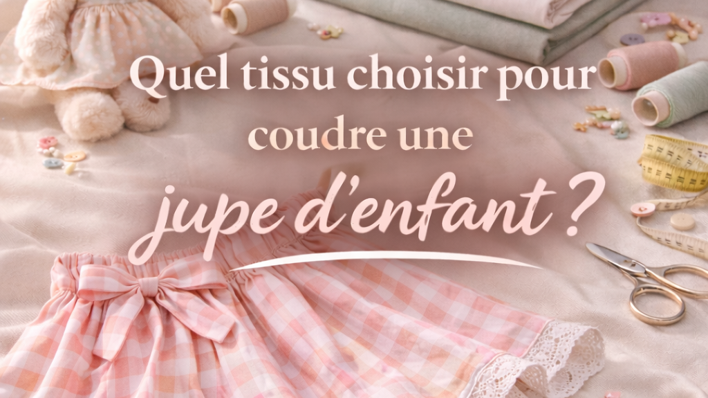 Quel tissu choisir pour coudre une jupe enfant stylée et confortable ?