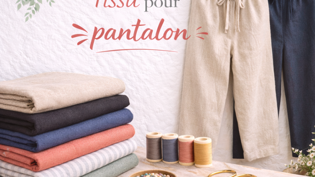 guide choix tissu pantalon couture - My Little Coupon