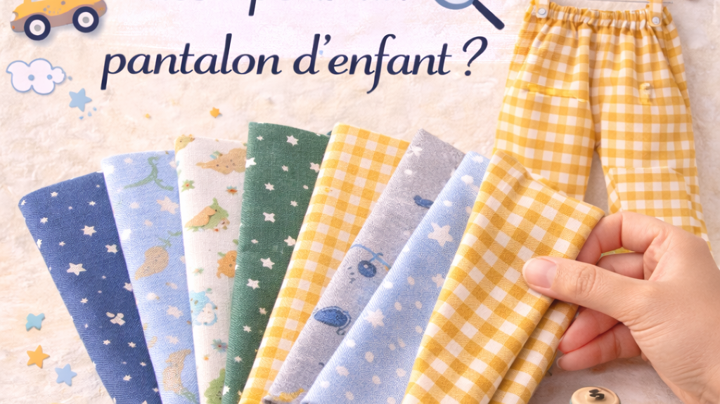 guide choix tissu pantalon enfant couture - My Little Coupon