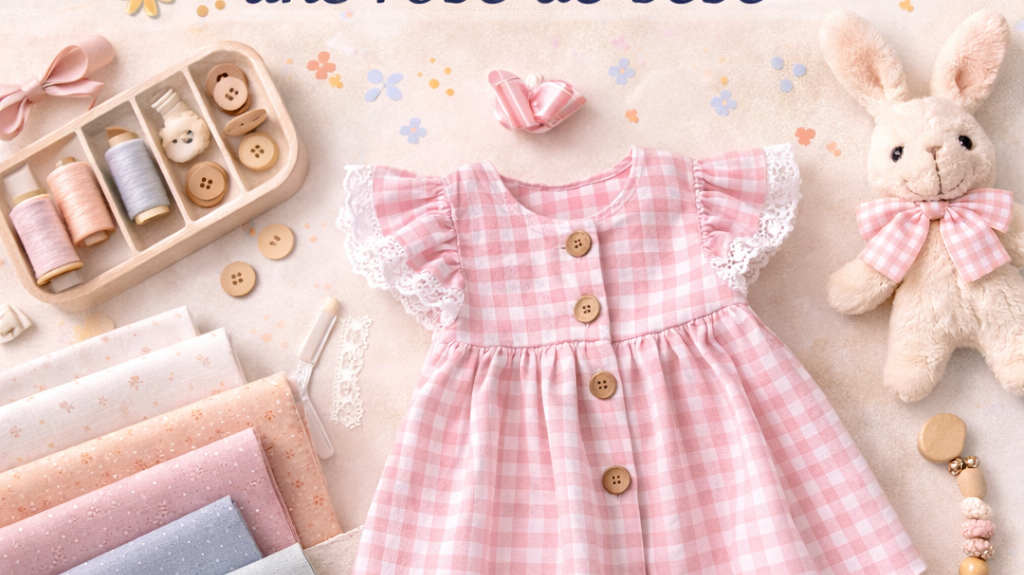 Quel tissu choisir pour coudre la robe de bébé parfaite ?