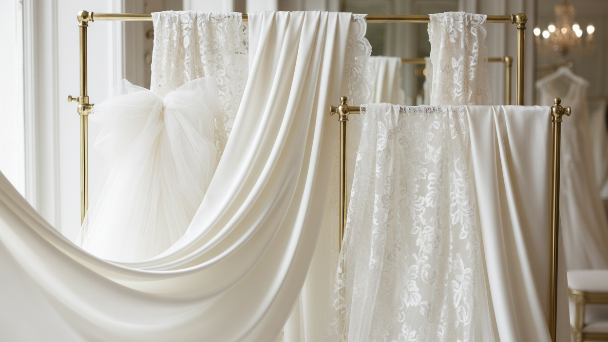 Tissus pour le mariage : choisir la matière parfaite pour votre robe