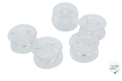 5 CANETTES PLATES POUR MACHINE A COUDRE EN PLASTIQUE - My Little Coupon