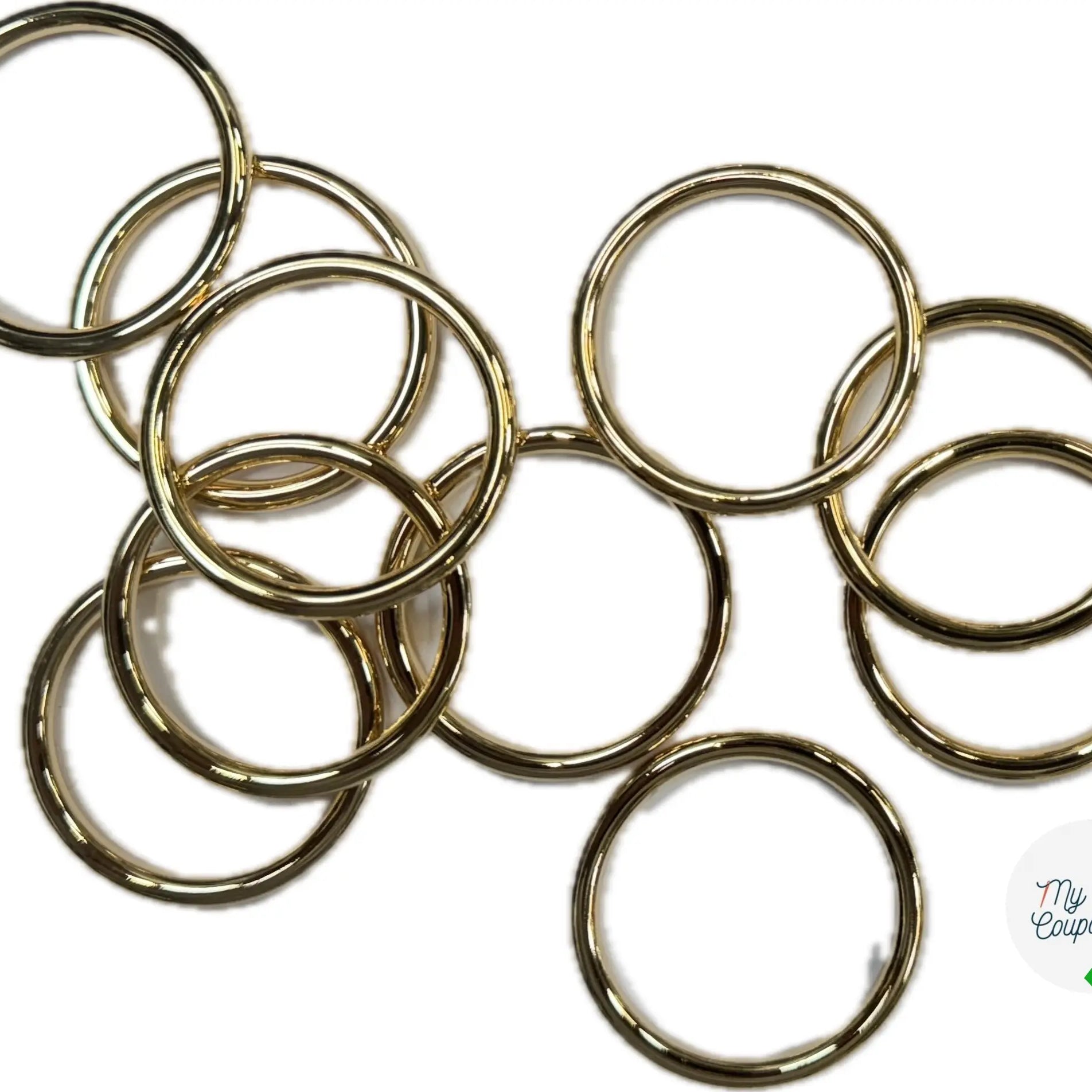 ANNEAUX DORÉ 4CM DIAMÈTRE - My Little Coupon