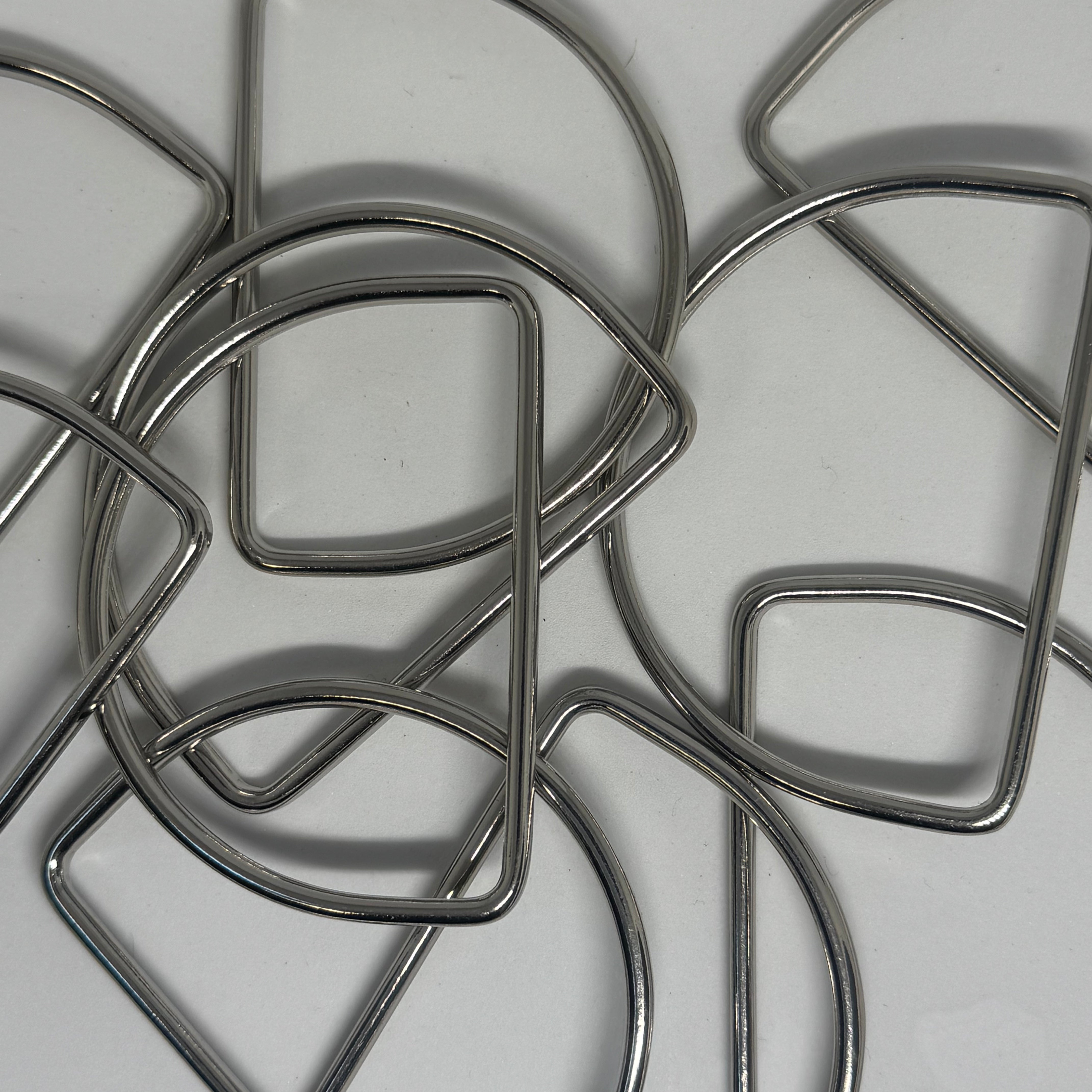 ANNEAUX METAL ARGENTE FORME D - My Little Coupon