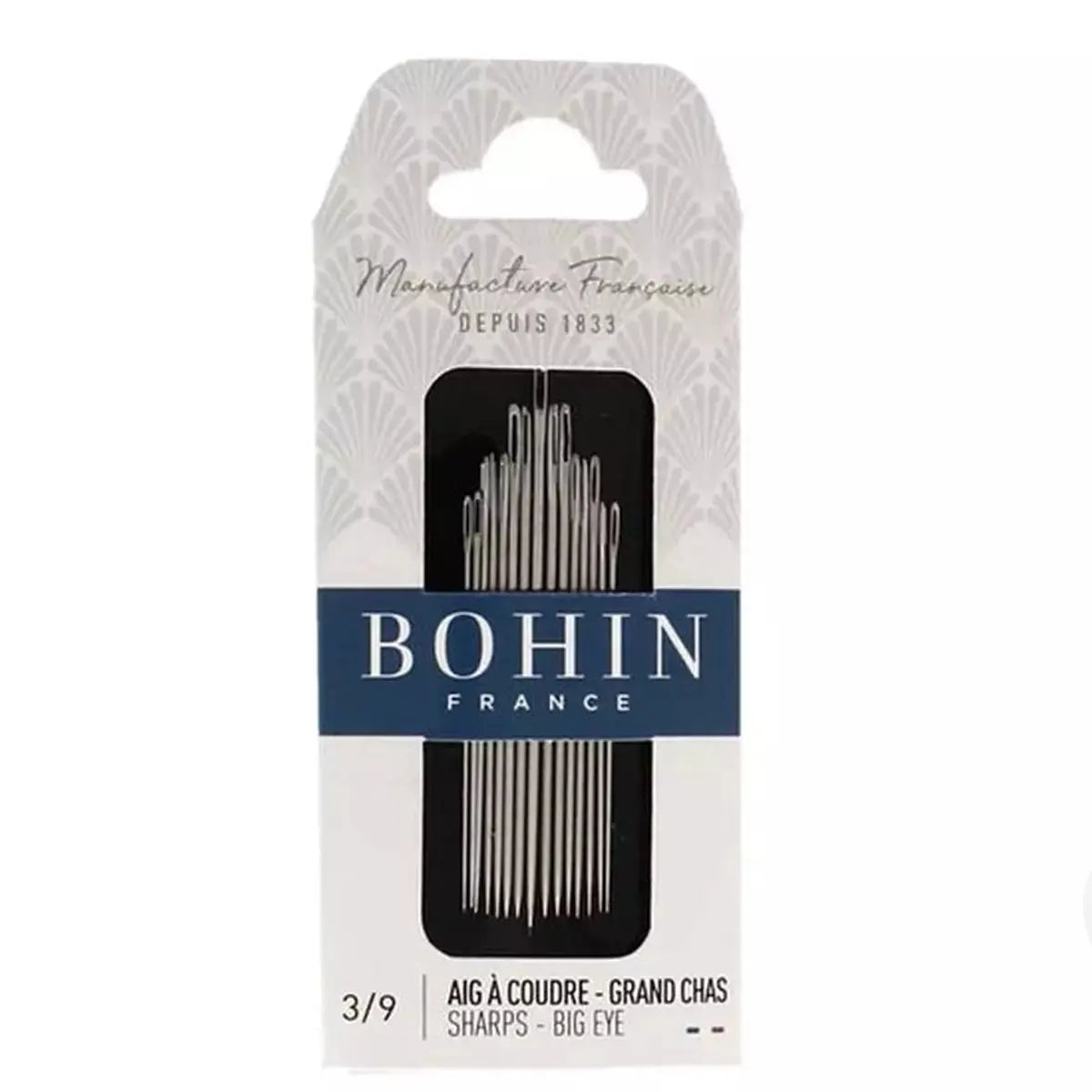 ASSORTIMENT D'AIGUILLES A COUDRE LONGUES N°3 A 9 "GRAND CHAS" MLC INTERN