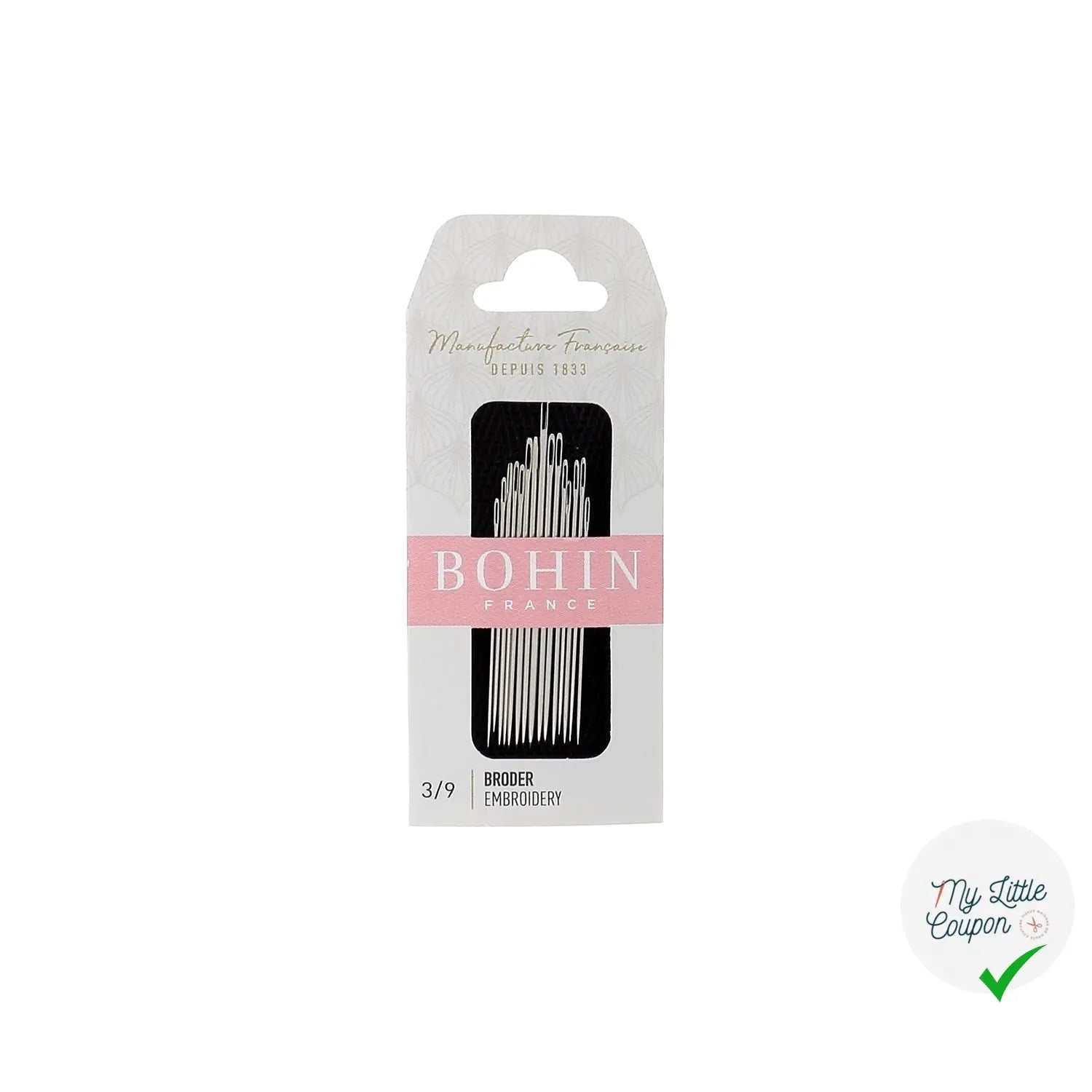 Aiguilles à broder - Assortiment N°3 à 9 - My Little Coupon