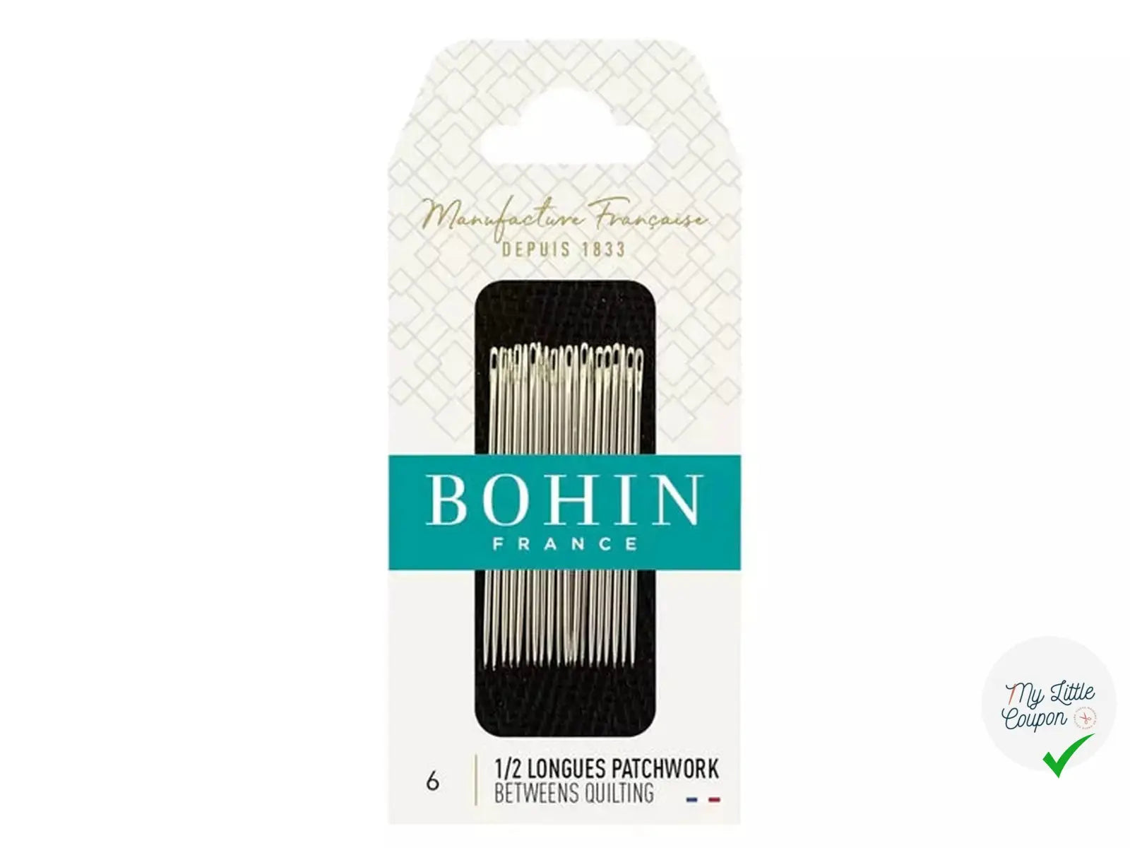 Aiguilles courtes pour patchwork N°6 - My Little Coupon