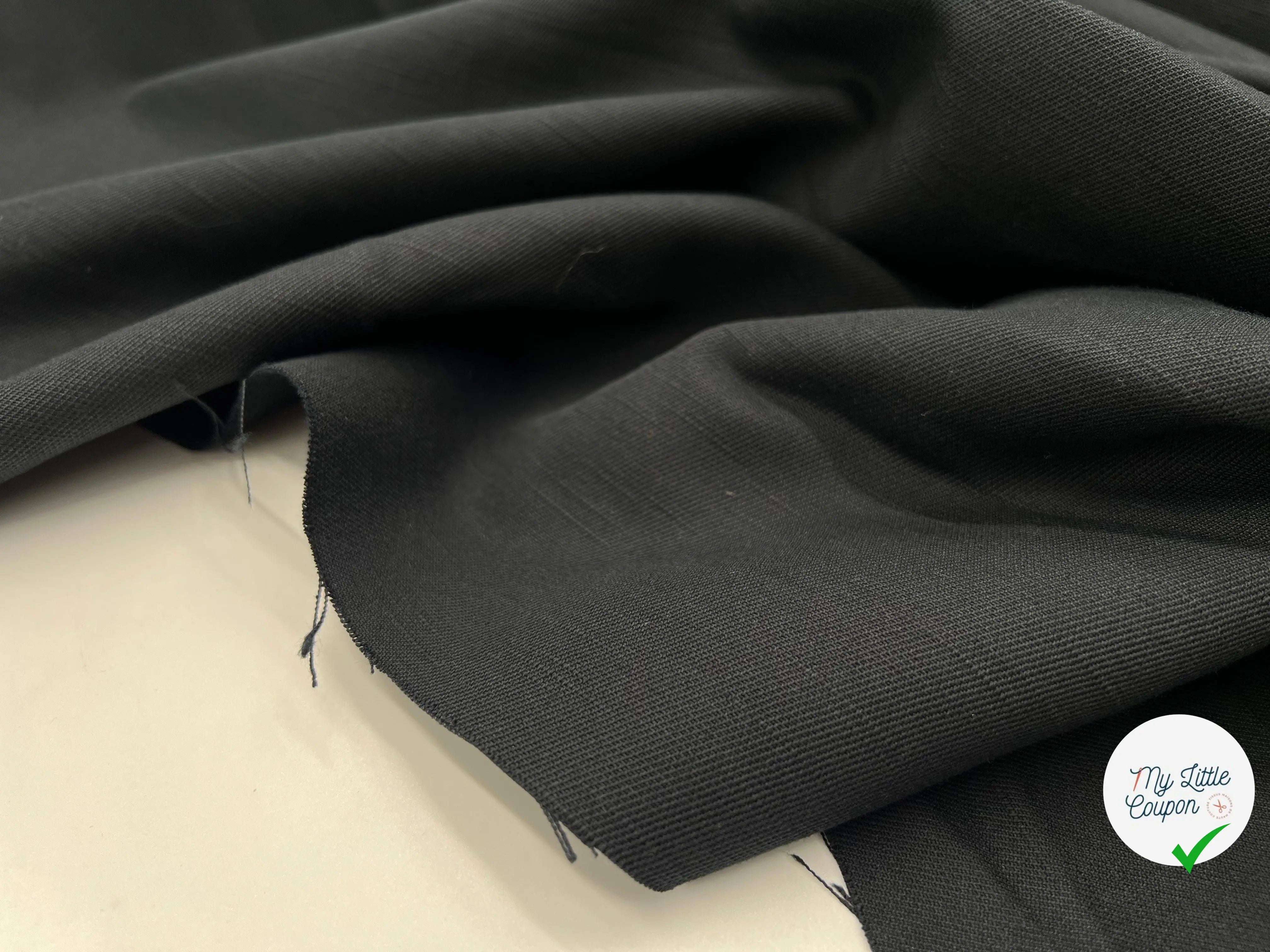 BACHETTE FLAMMÉE LOURDE NOIRE - My Little Coupon - tissu - coudre