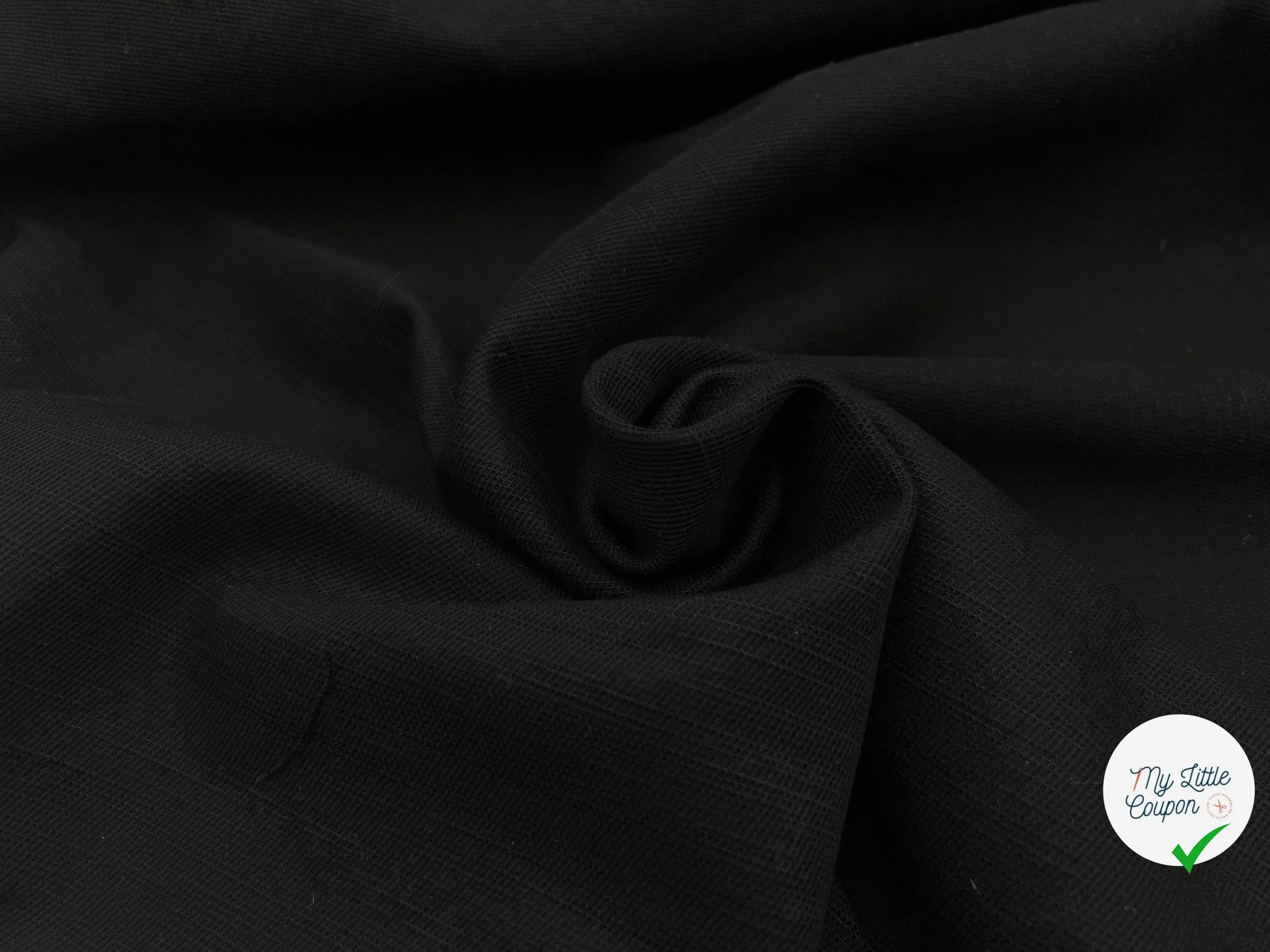 BACHETTE LOURDE FLAMMÉE NOIRE - My Little Coupon - tissu - coudre