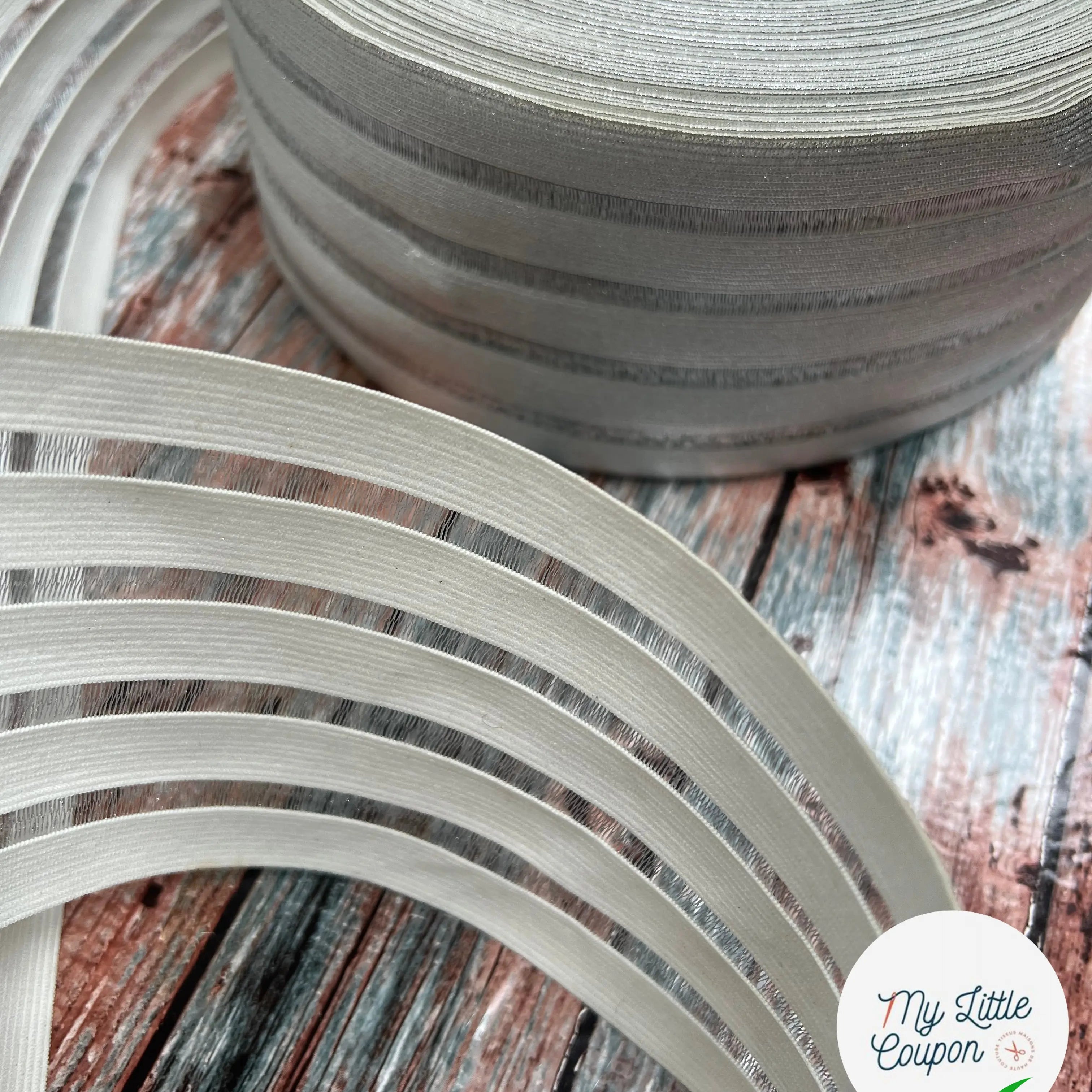 BANDE ÉLASTIQUE FANTAISIE SILVER - My Little Coupon
