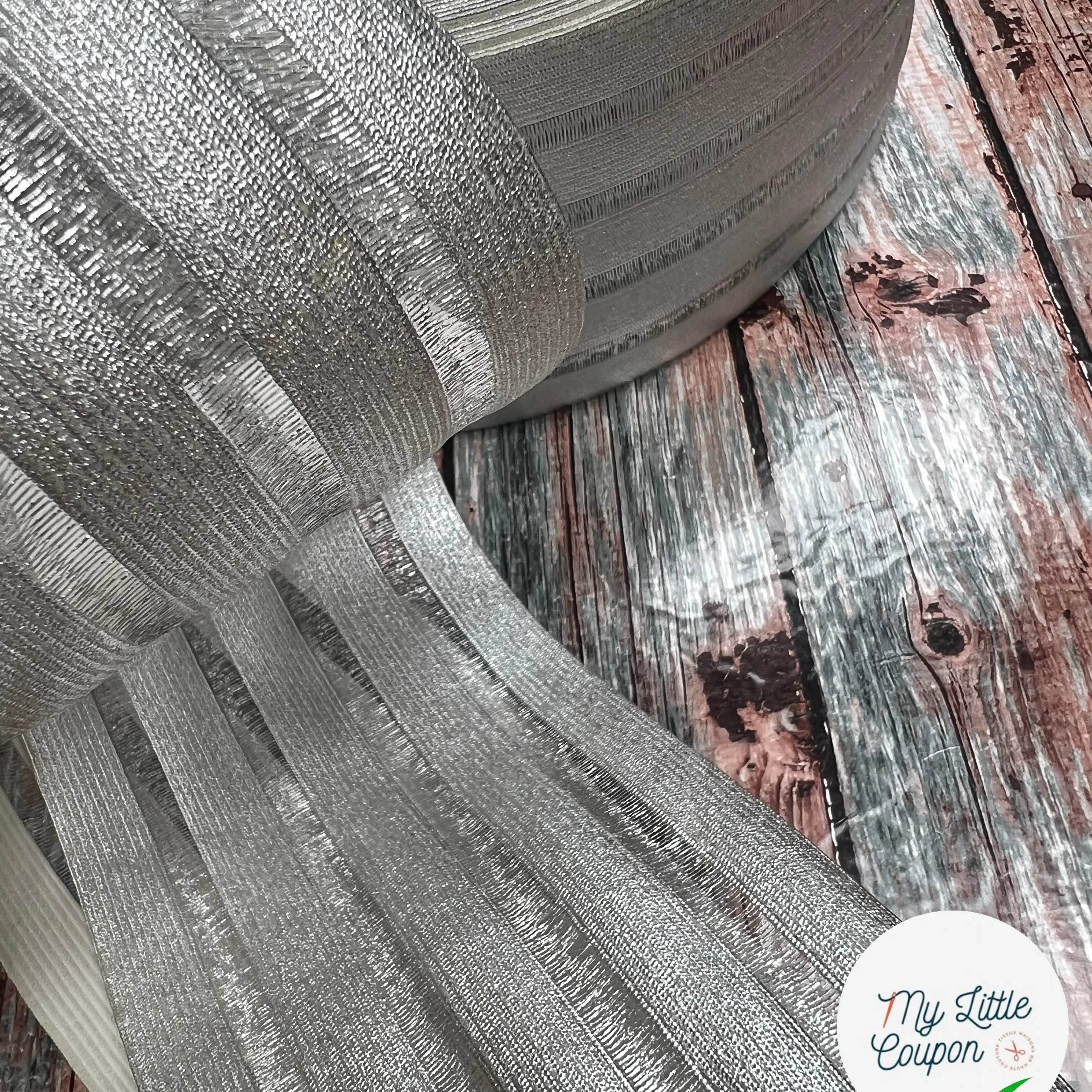 BANDE ÉLASTIQUE FANTAISIE SILVER - My Little Coupon
