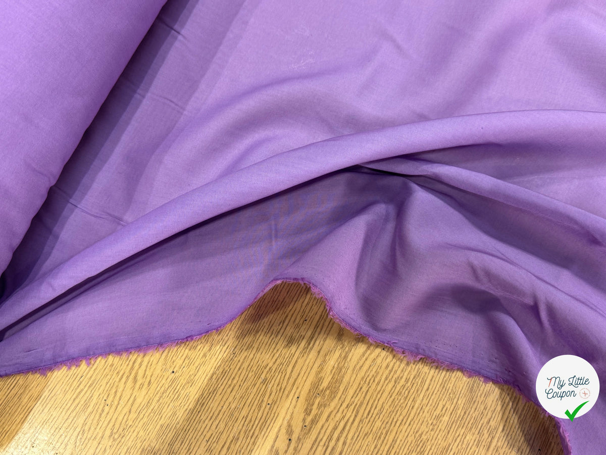 BATISTE DE COTON LÉGÈRE LILAS 100% COTON - My Little Coupon