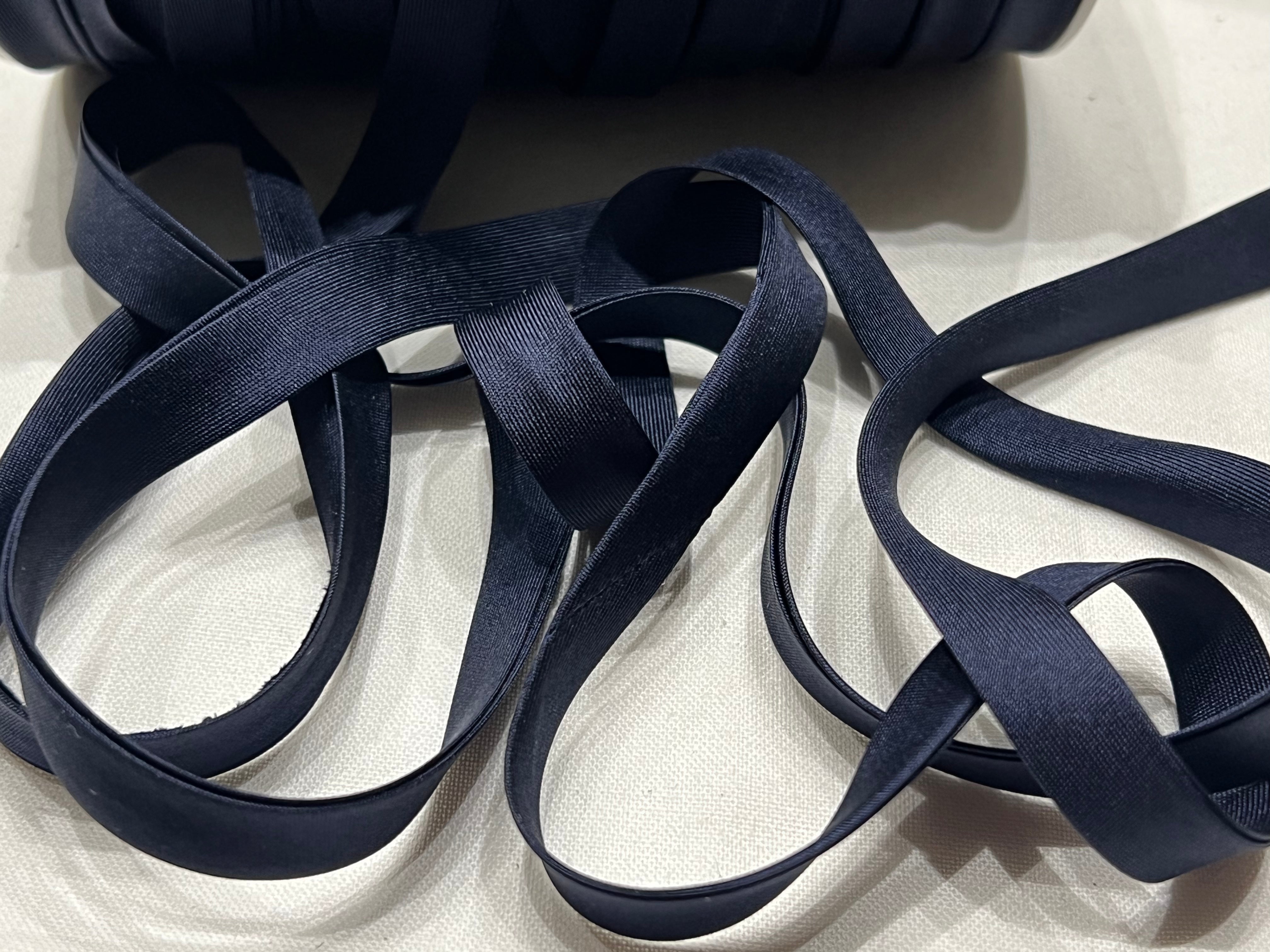 BIAIS EN SOIE MARINE 10mm - My Little Coupon