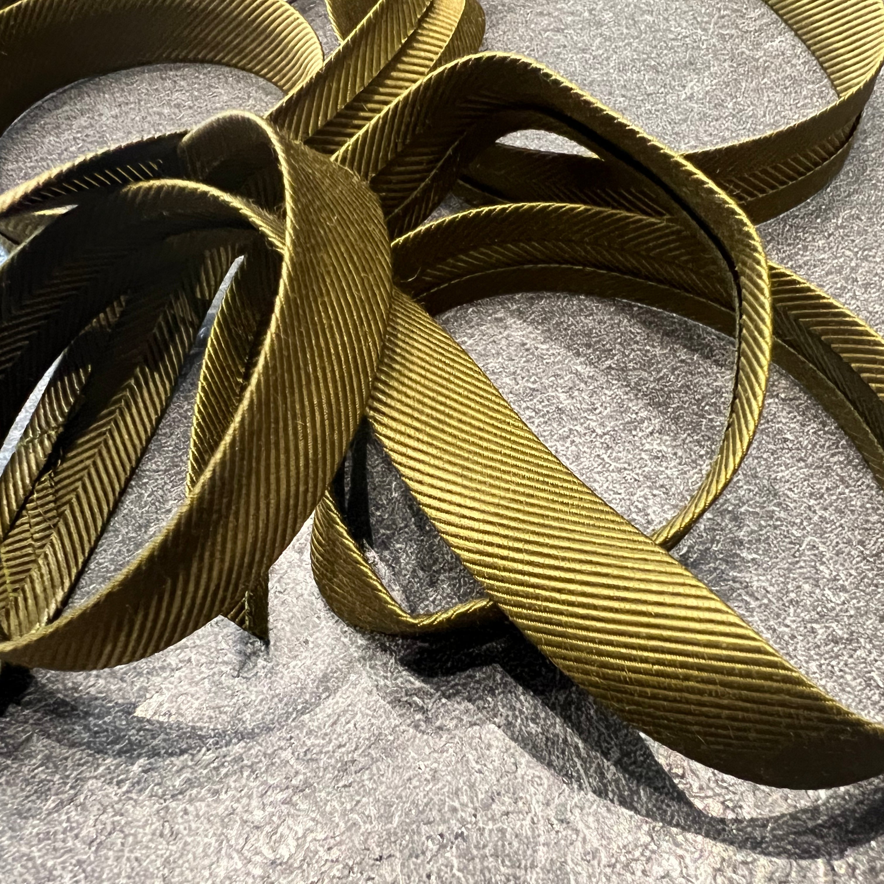 BIAIS KAKI EFFET DRILL 100% viscose 14mm - My Little Coupon