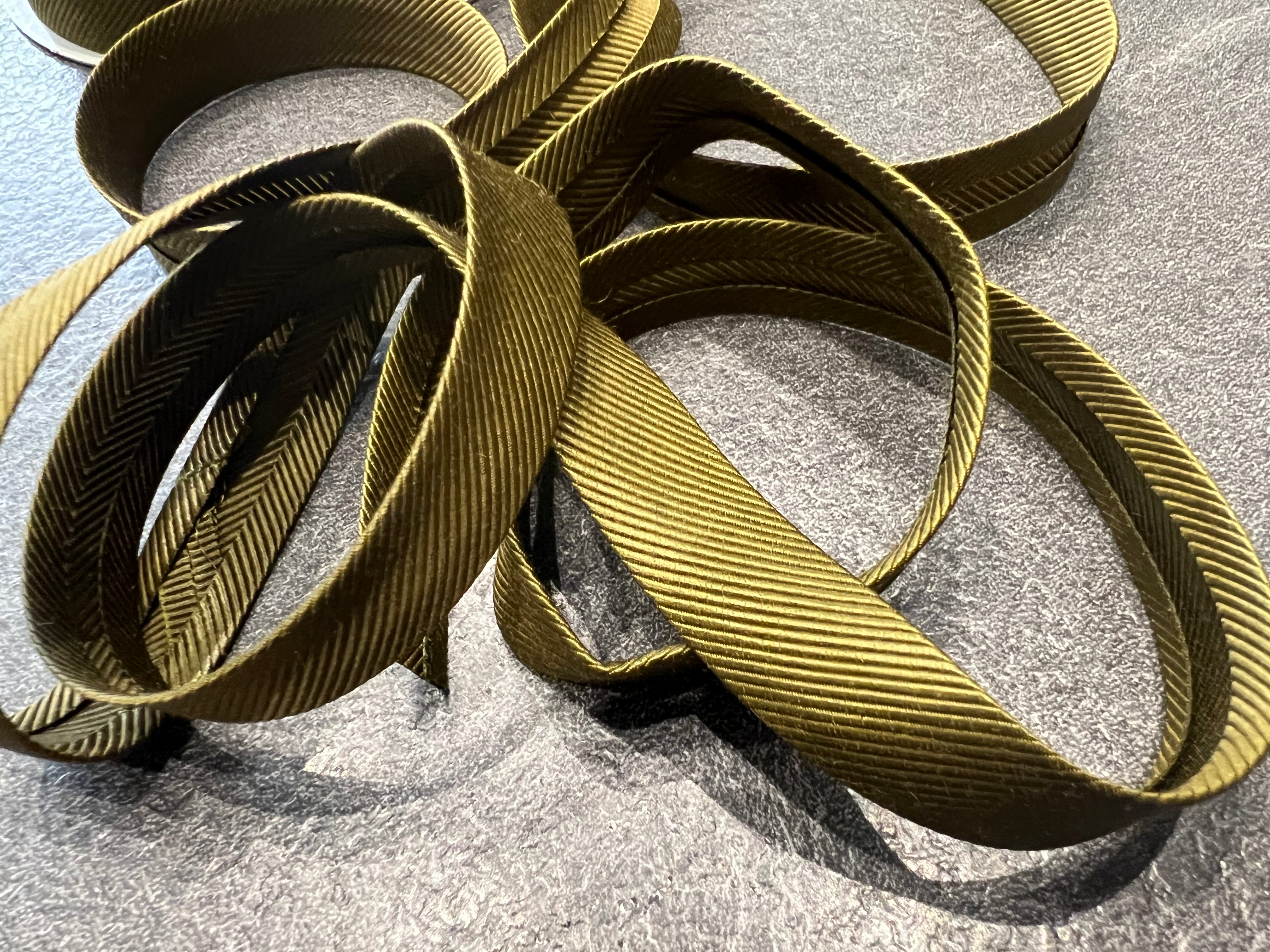 BIAIS KAKI EFFET DRILL 100% viscose 14mm - My Little Coupon