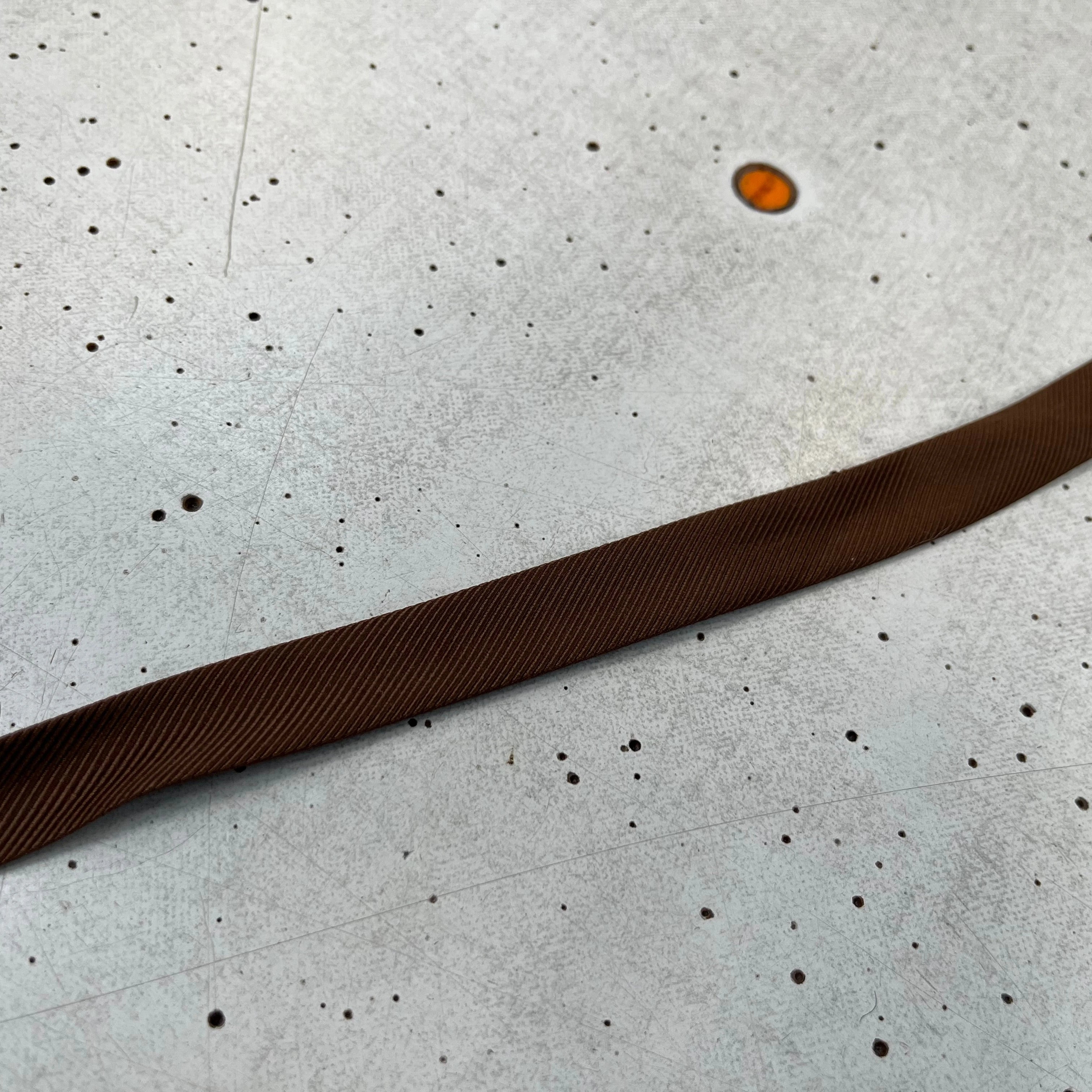 BIAIS MARRON EFFET DRILL 100% viscose 14mm - My Little Coupon