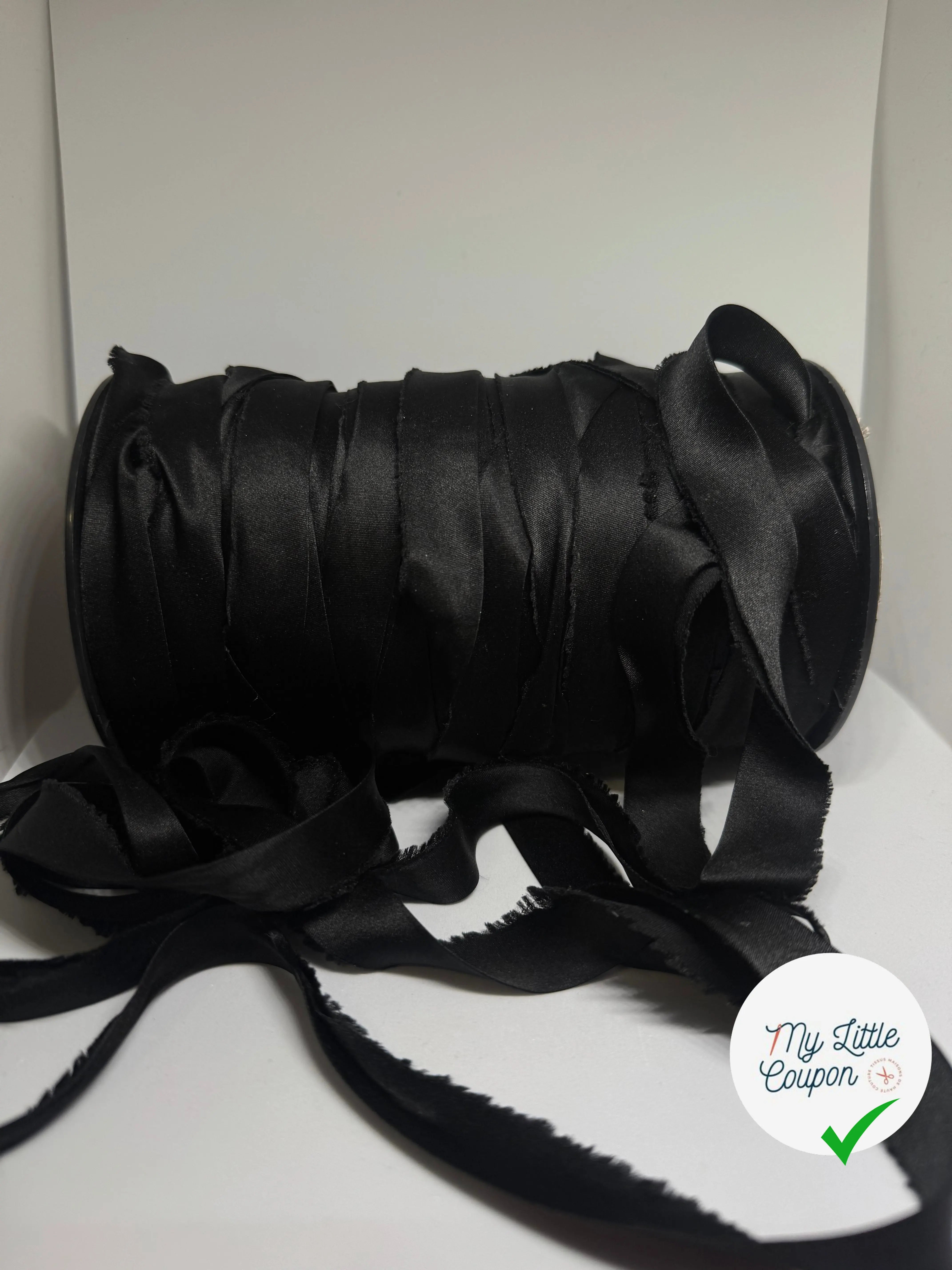 BIAIS NOIR 30MM SOIE - My Little Coupon