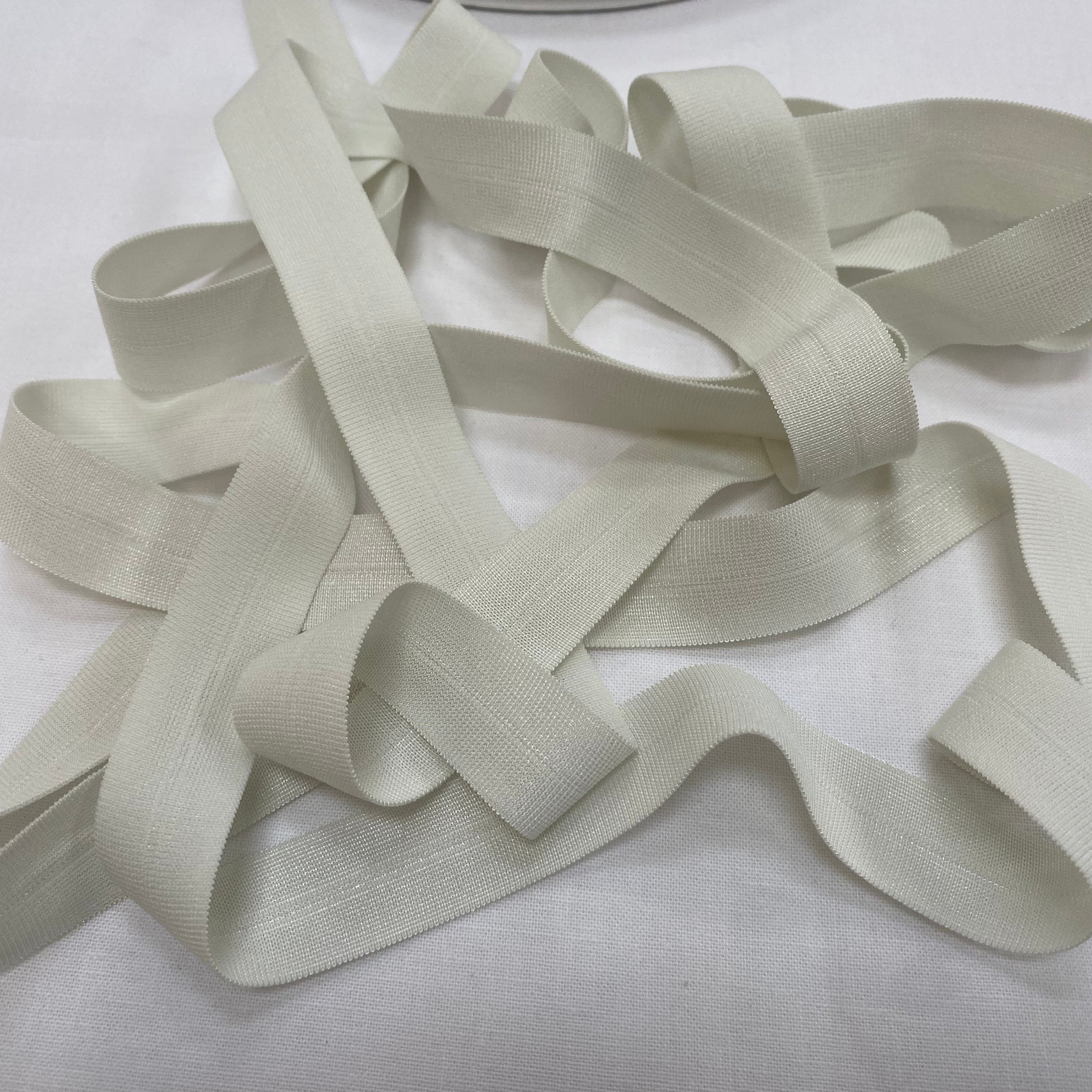 BIAIS PLAT ÉLASTIQUE LINGERIE 18mm BLANC - My Little Coupon