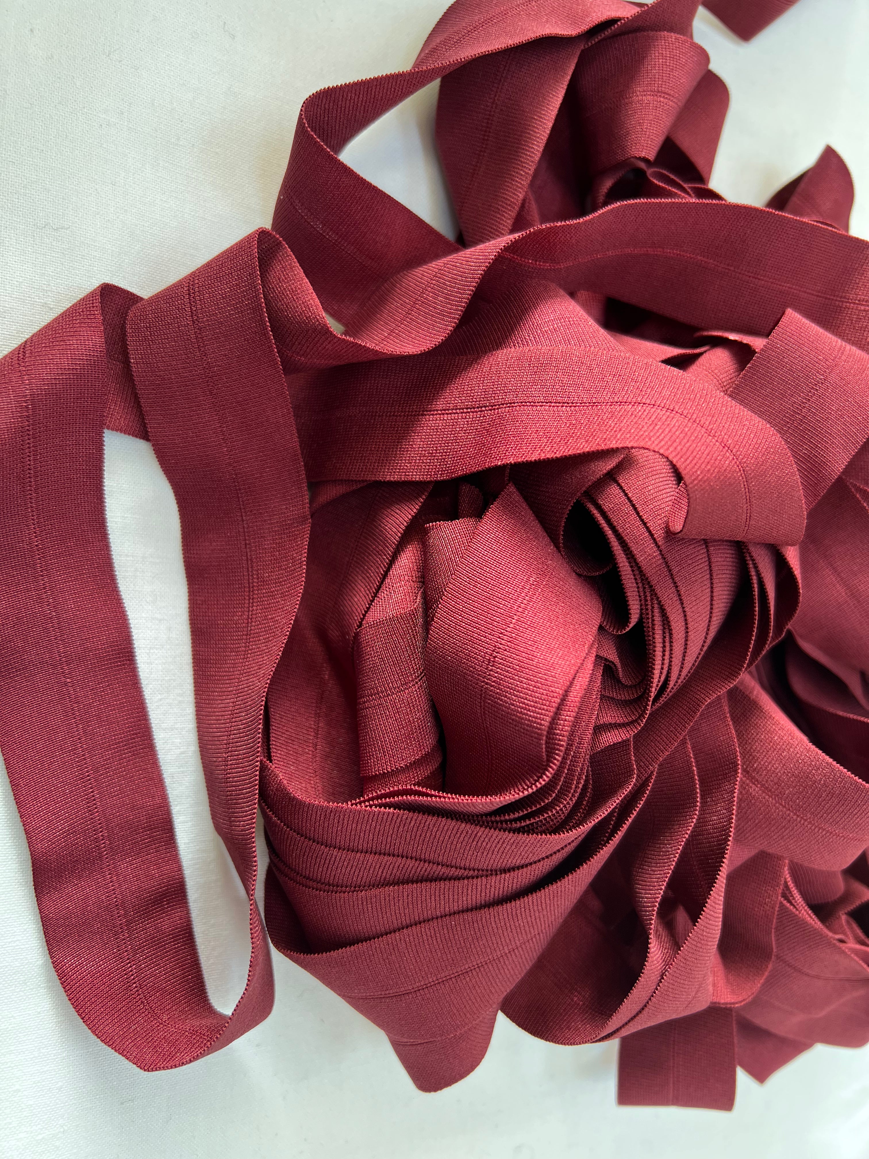 BIAIS PLAT ÉLASTIQUE LINGERIE 25mm bordeaux - My Little Coupon