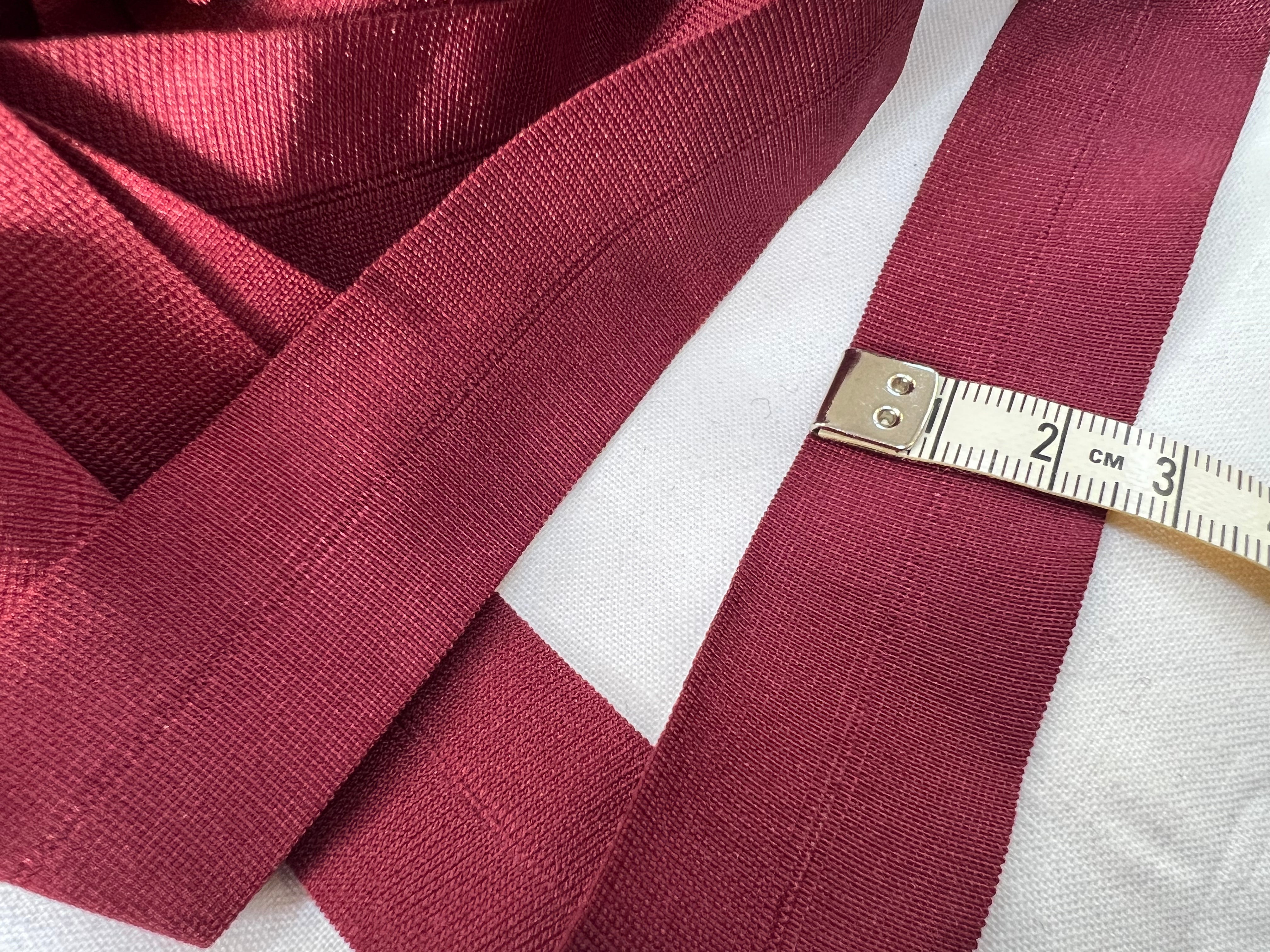 BIAIS PLAT ÉLASTIQUE LINGERIE 25mm bordeaux - My Little Coupon