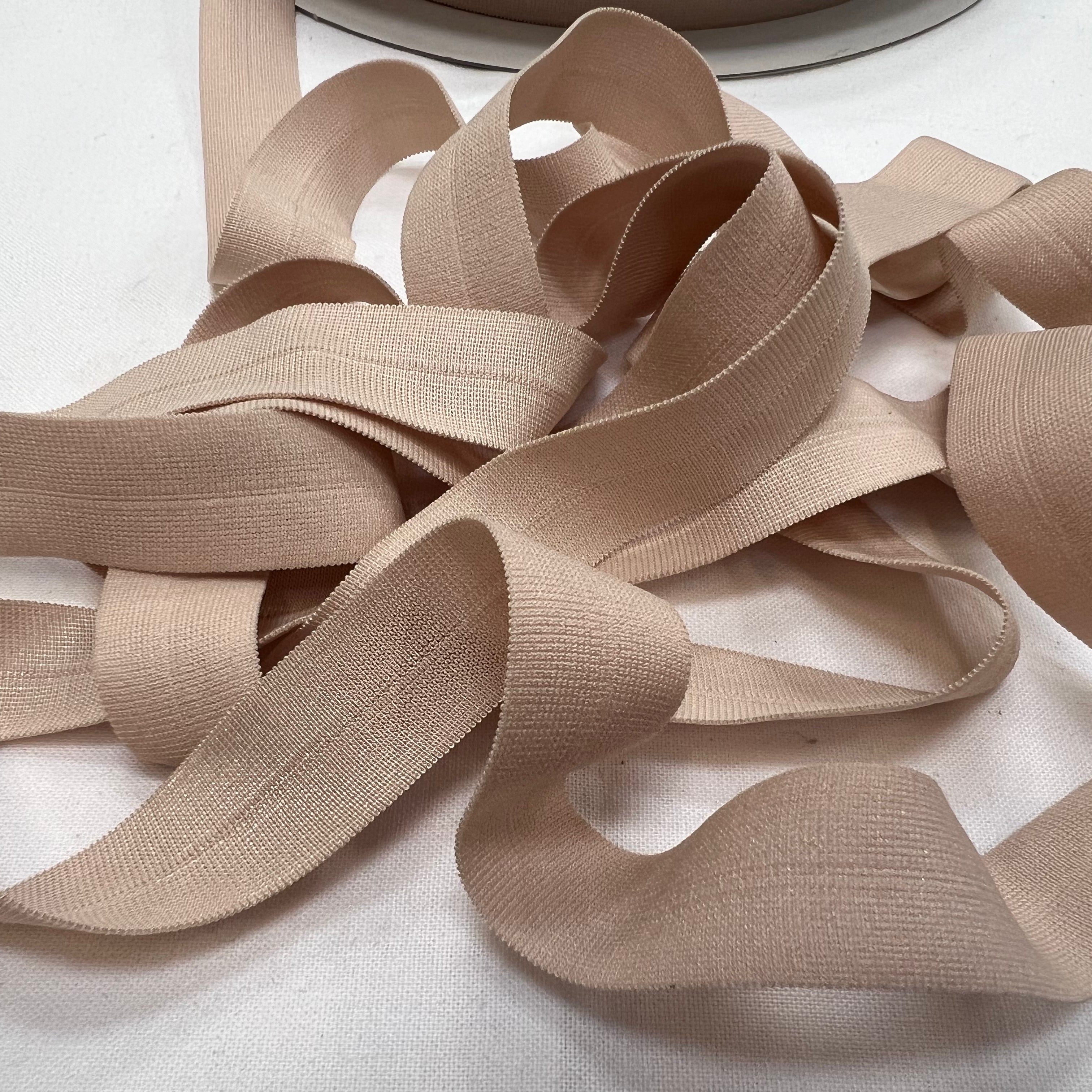 BIAIS PLAT ÉLASTIQUE LINGERIE BEIGE DUNE 18mm - My Little Coupon