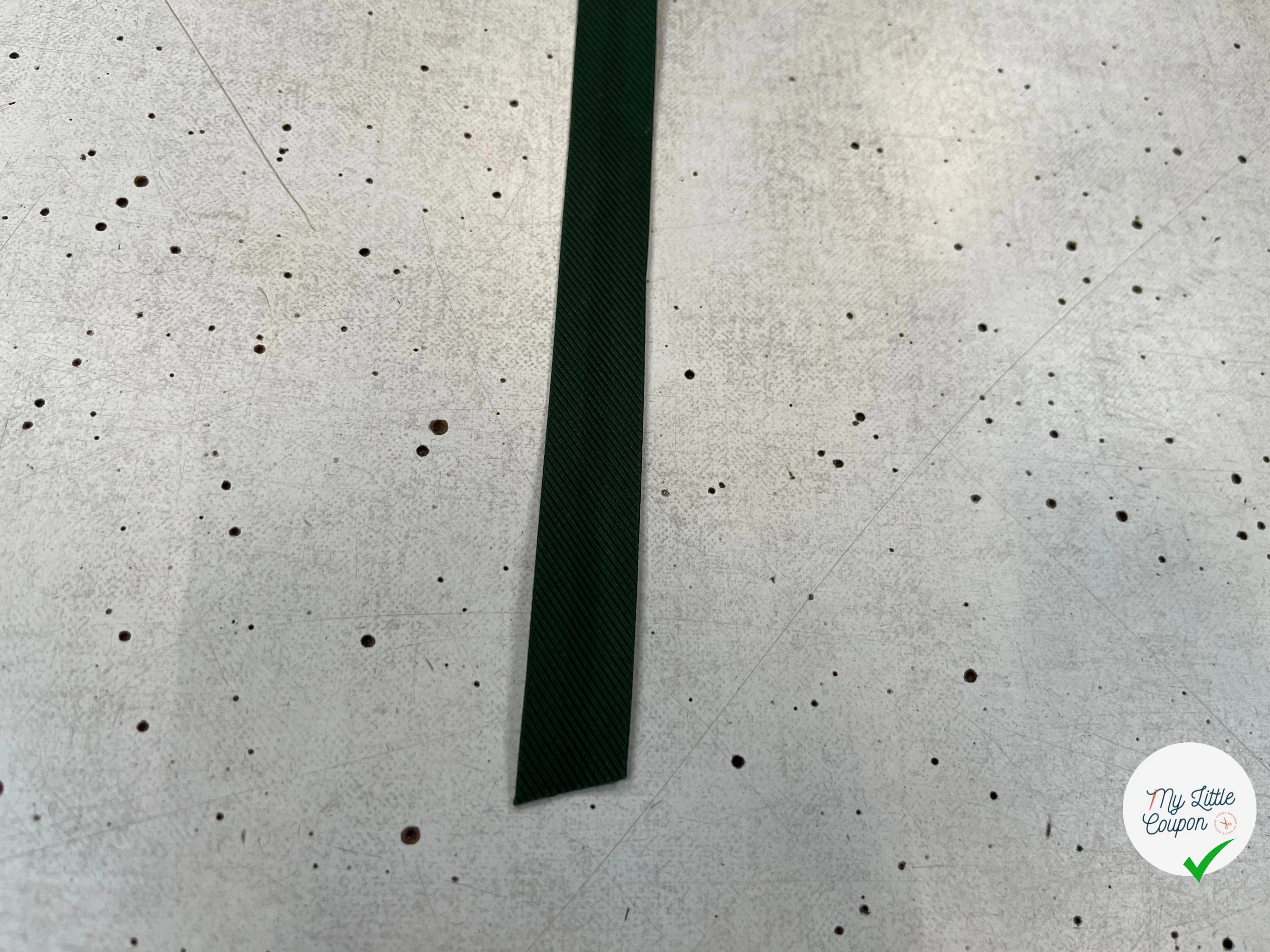 BIAIS VERT SAPIN EFFET DRILL 100% viscose 14mm - My Little Coupon