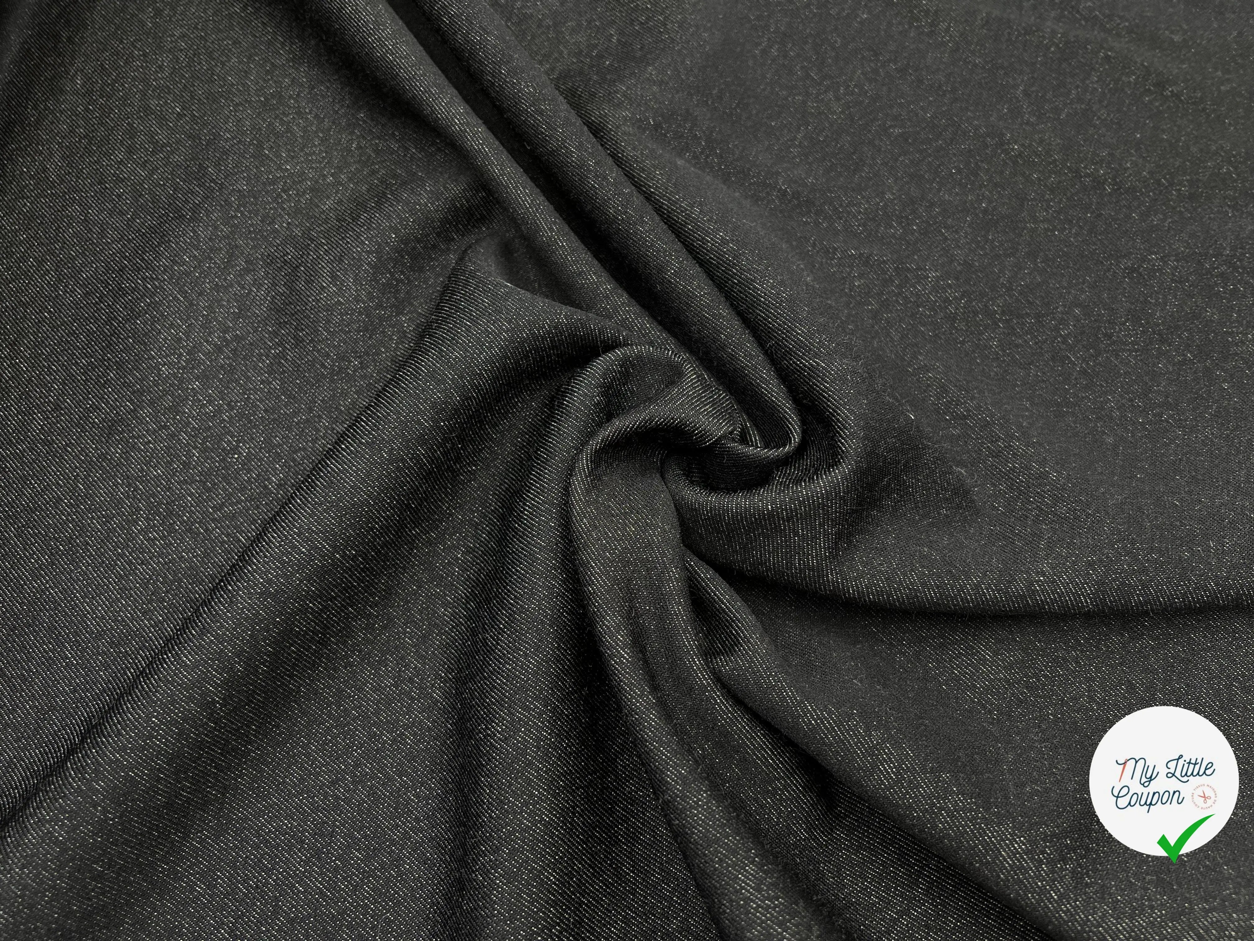 BLACK DENIM DE COTON WORKMAN - My Little Coupon - tissu - coudre