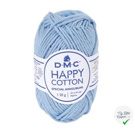 BOBINE DE HAPPY COTTON DMC 20 G BLEU CLAIR - My Little Coupon