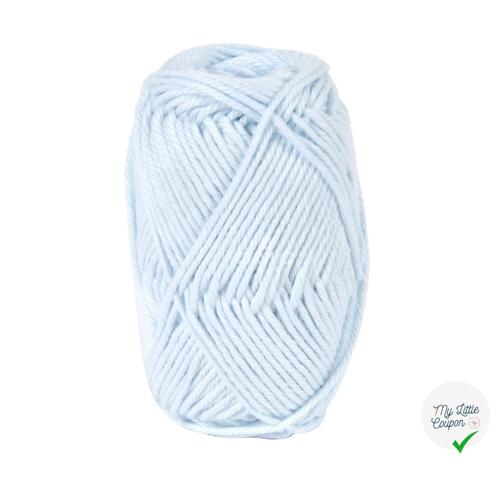 BOBINE DE HAPPY COTTON DMC 20 G BLEU LAYETTE - My Little Coupon
