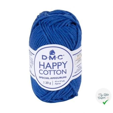 BOBINE DE HAPPY COTTON DMC 20 G BLEU ROY - My Little Coupon