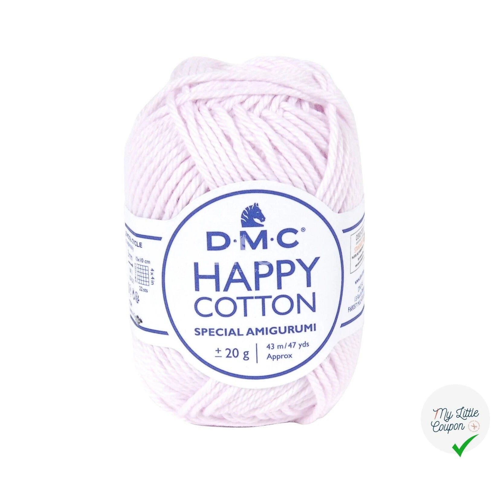 BOBINE DE HAPPY COTTON DMC 20 G CIEL DE PARME - My Little Coupon