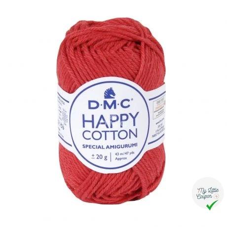 BOBINE DE HAPPY COTTON DMC 20 G ROUGE - My Little Coupon
