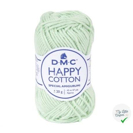 BOBINE DE HAPPY COTTON DMC 20 G VERT EAU - My Little Coupon