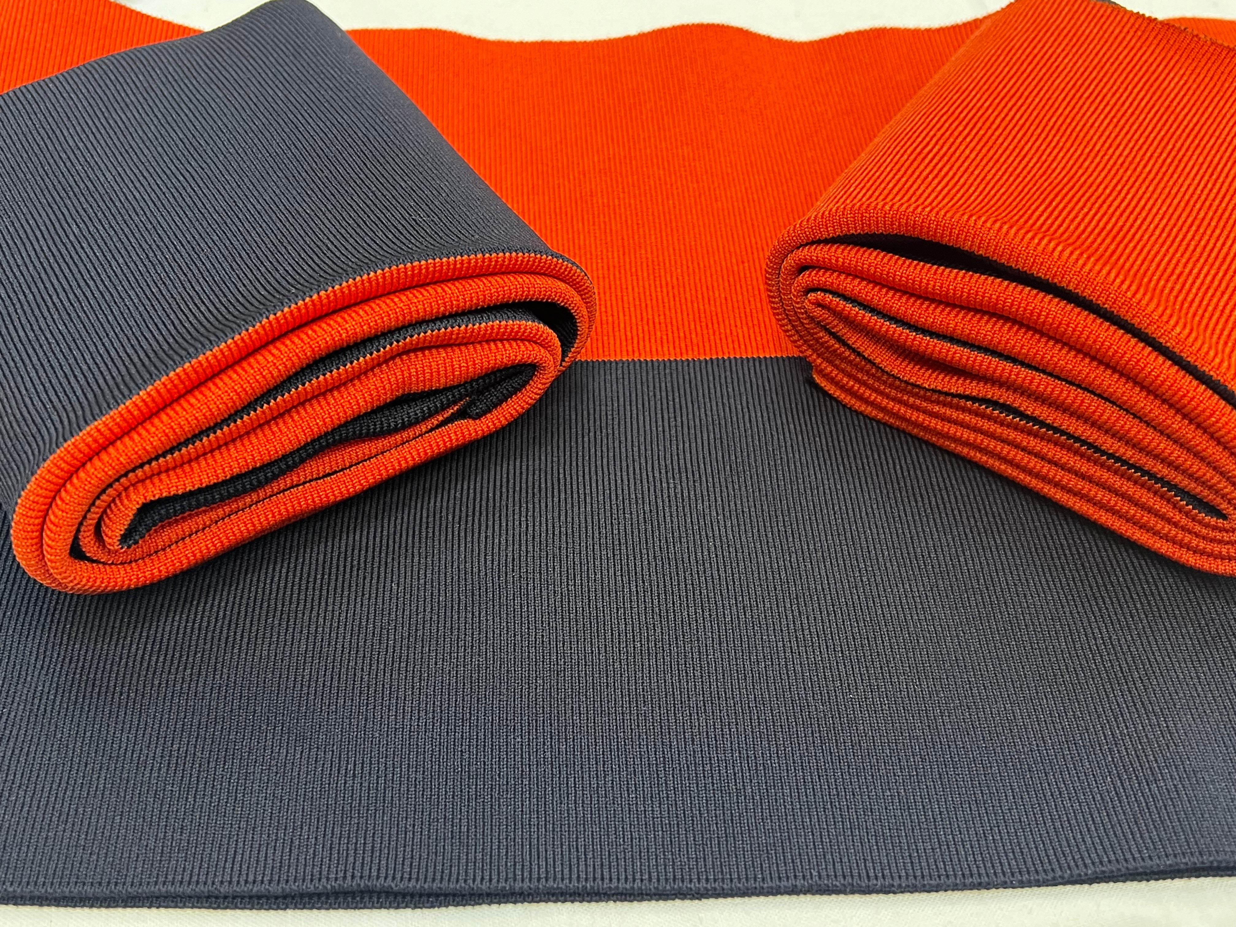 BORD CÔTE BI-GOÛT ORANGE/MARINE NAVY 103x11cm - My Little Coupon
