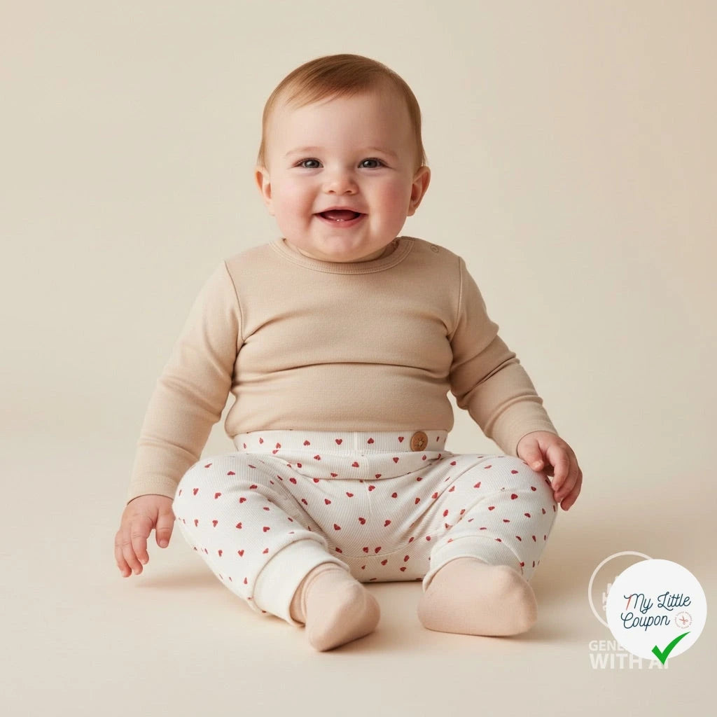 BORD-CÔTE IMPRIMÉ CŒURS FOND ROUGE - My Little Coupon