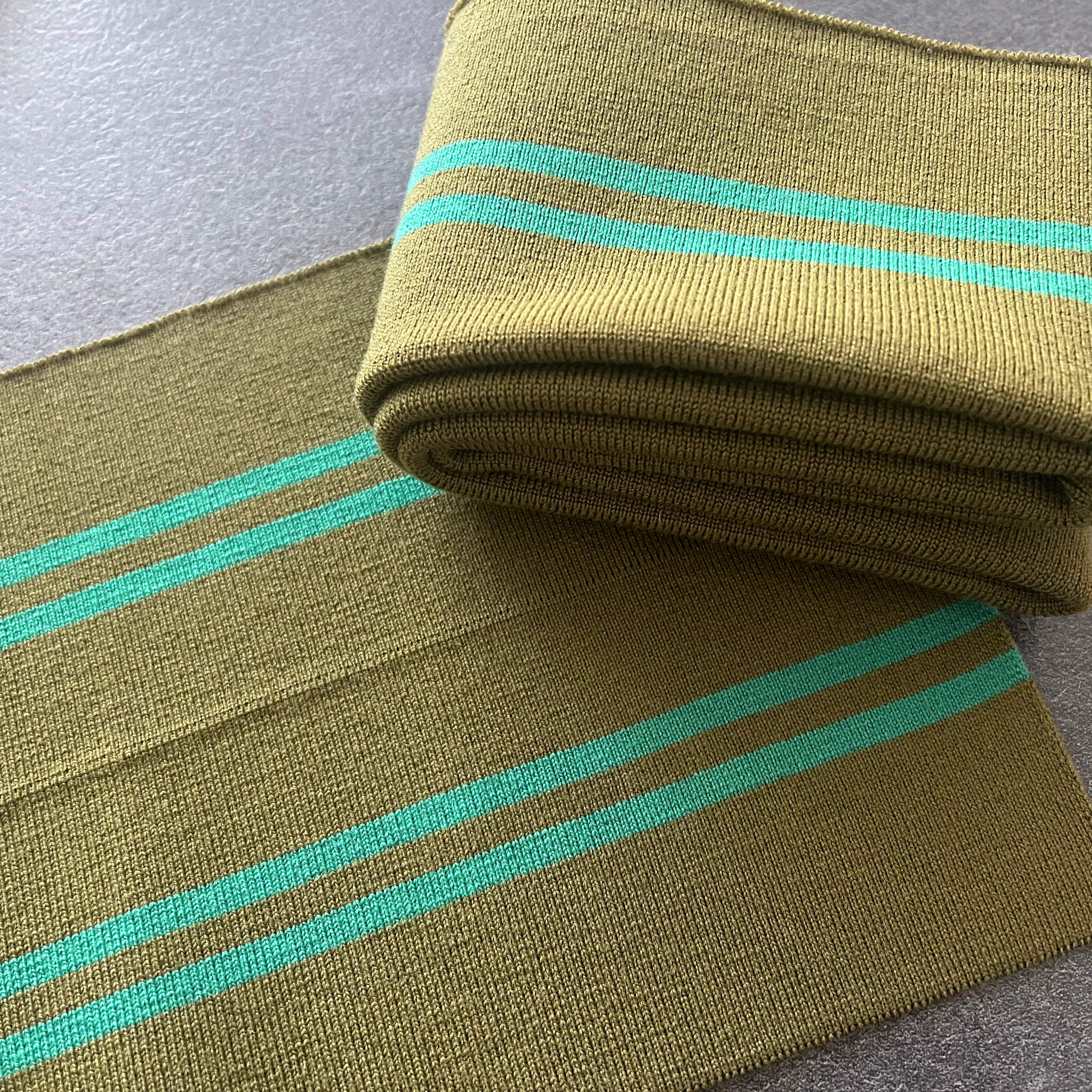 BORD CÔTE KAKI RAYURE MENTHE 100X8,5cm - My Little Coupon