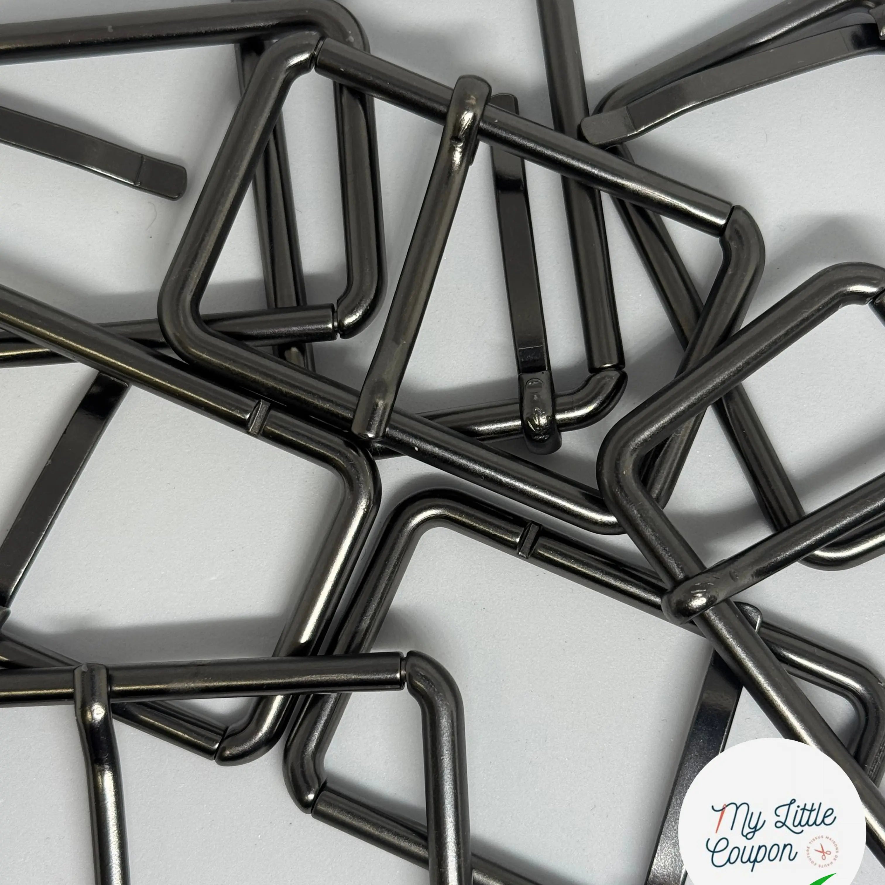 BOUCLE CEINTURE ARGENTE NOIR 55MM - My Little Coupon