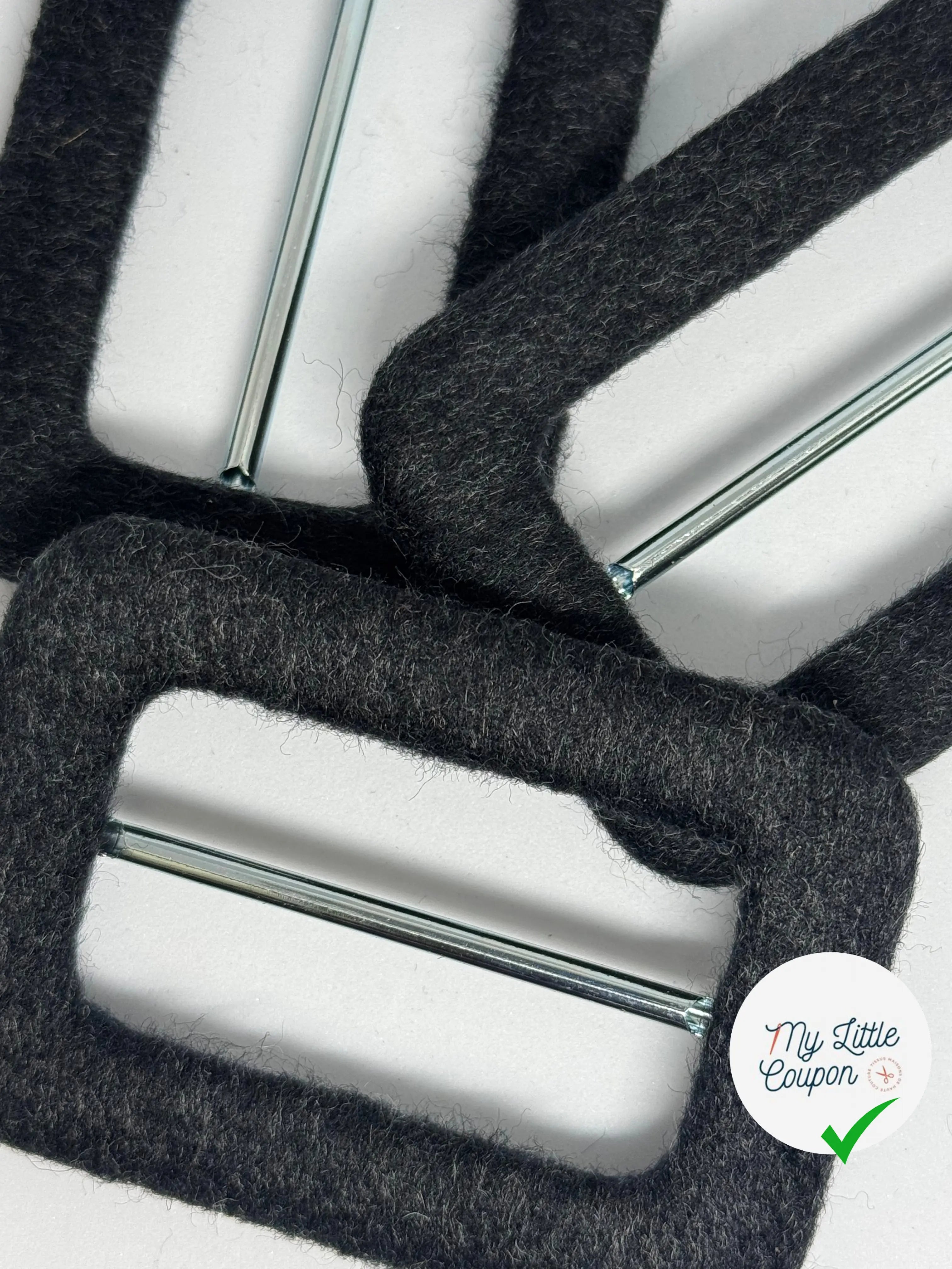 BOUCLE CEINTURE GRIS ANTHRACITE 70MM - My Little Coupon