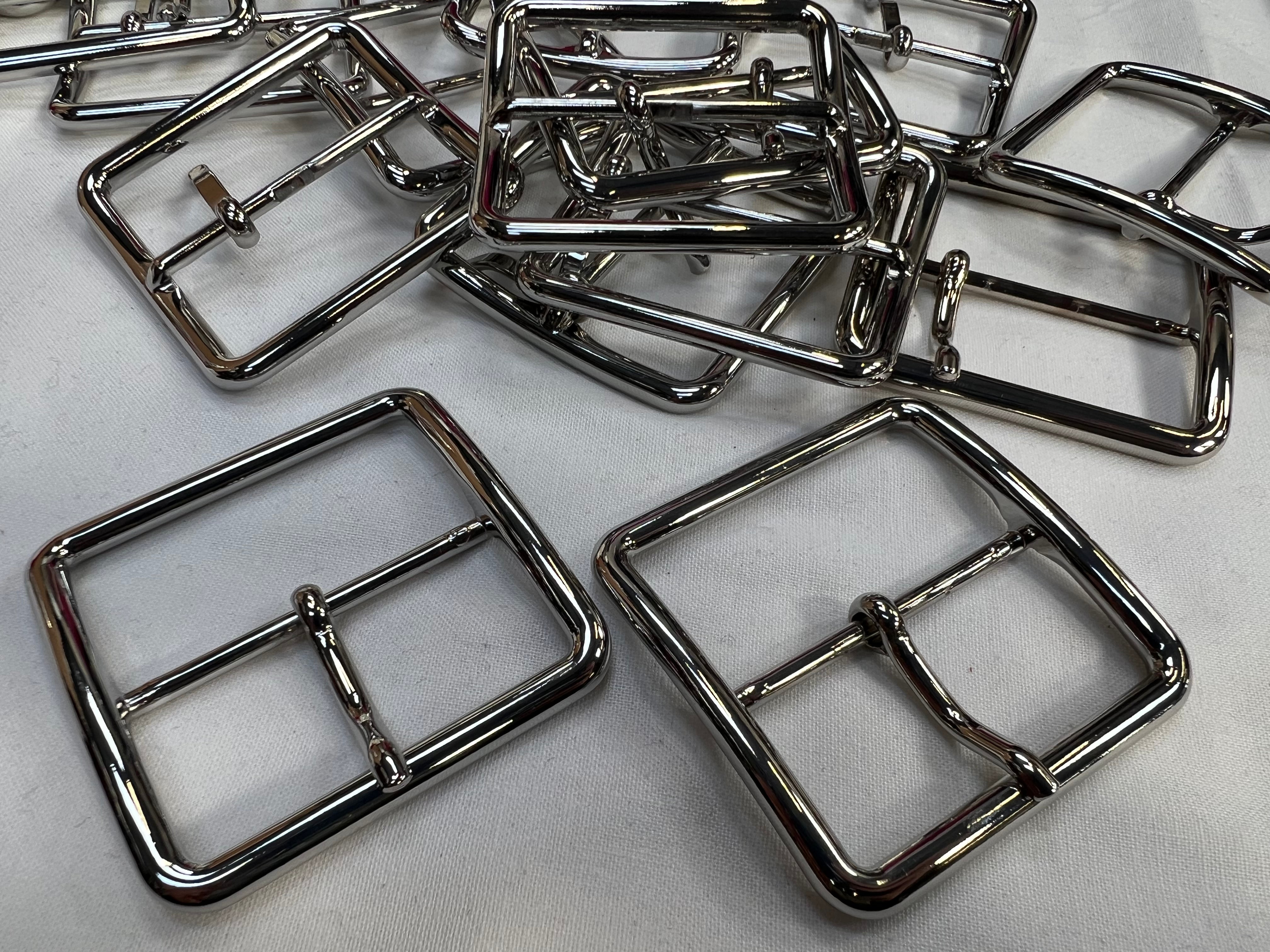 BOUCLE CEINTURE MÉTAL ARGENTÉ 50mmX50mm - My Little Coupon