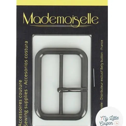 BOUCLE MÉTAL NOIR 40MM - My Little Coupon