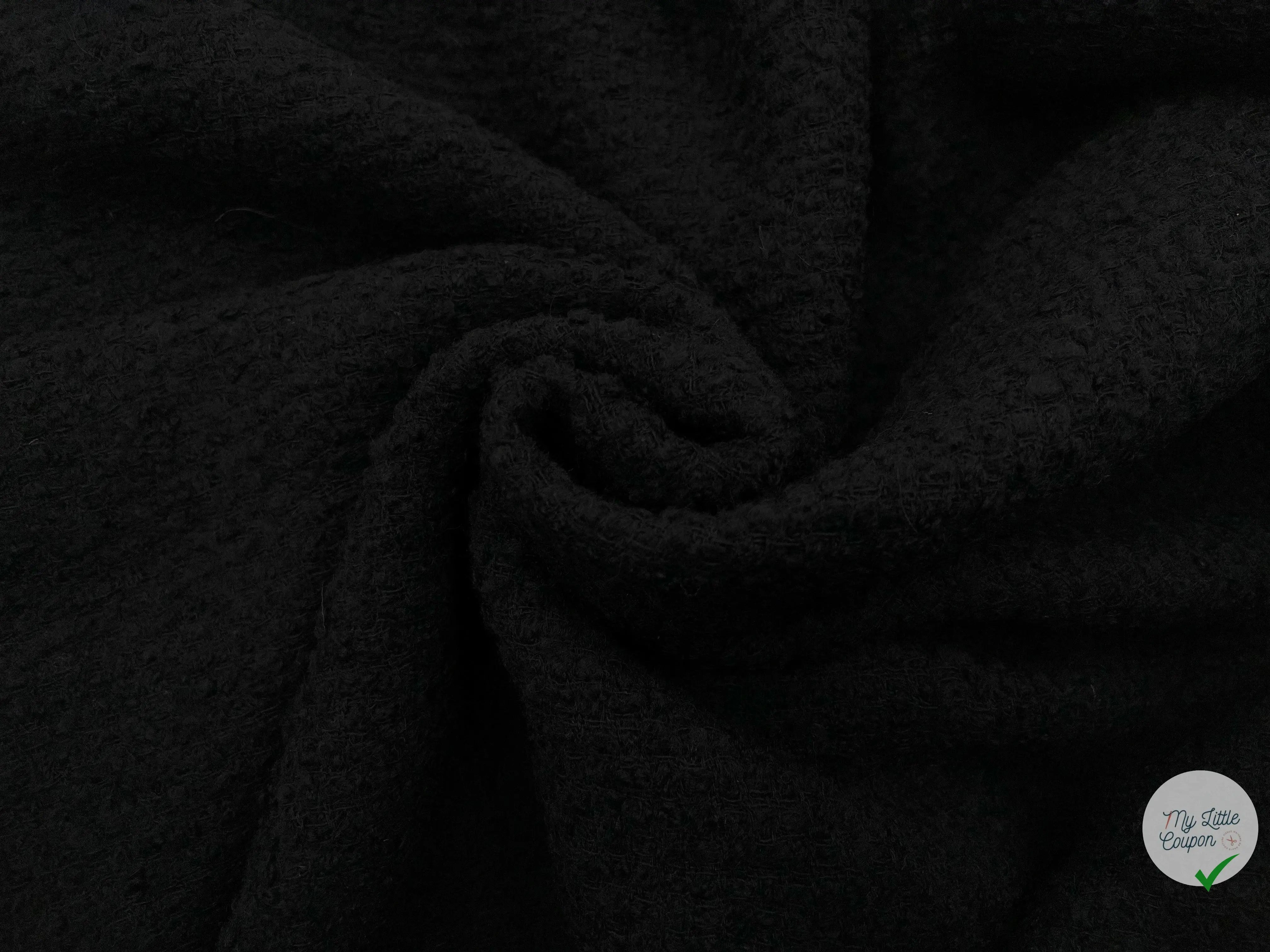 BOUCLETTE NOIR SIMPLE - My Little Coupon - tissu - coudre