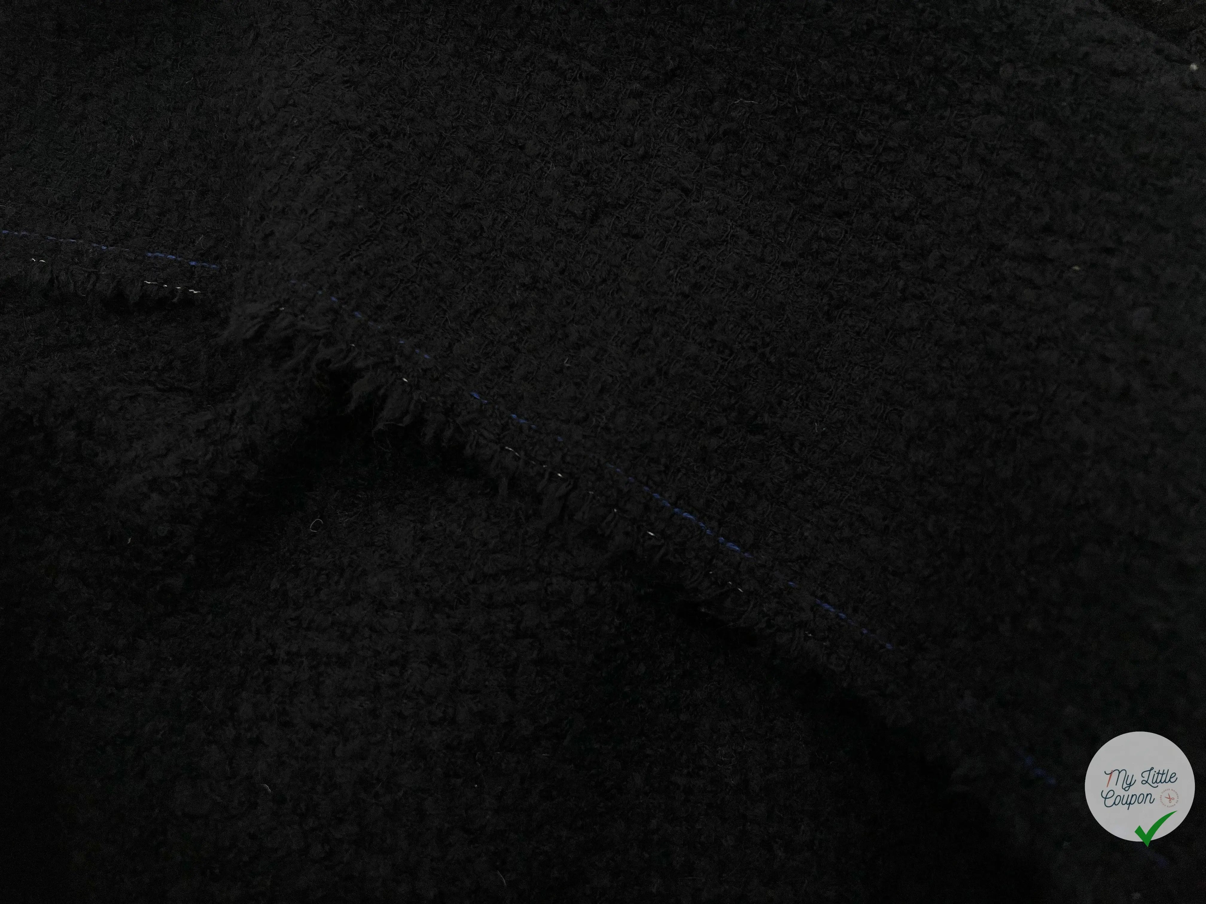 BOUCLETTE NOIR SIMPLE - My Little Coupon - tissu - coudre