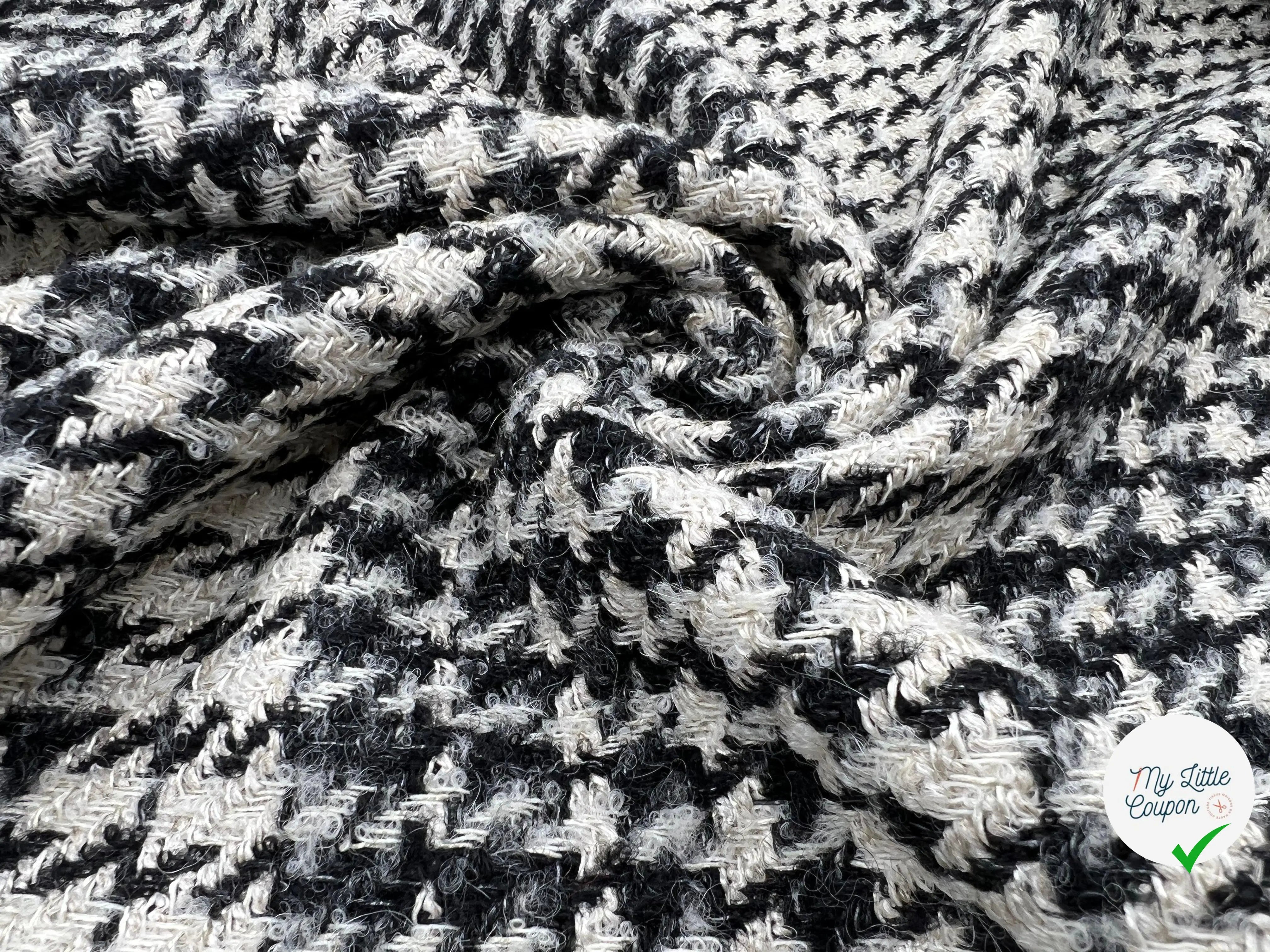 BOUCLETTE PIED DE COQ ÉDITION ATELIER PIÈCE UNIQUE DÉFILÉ - My Little Coupon - tissu - coudre