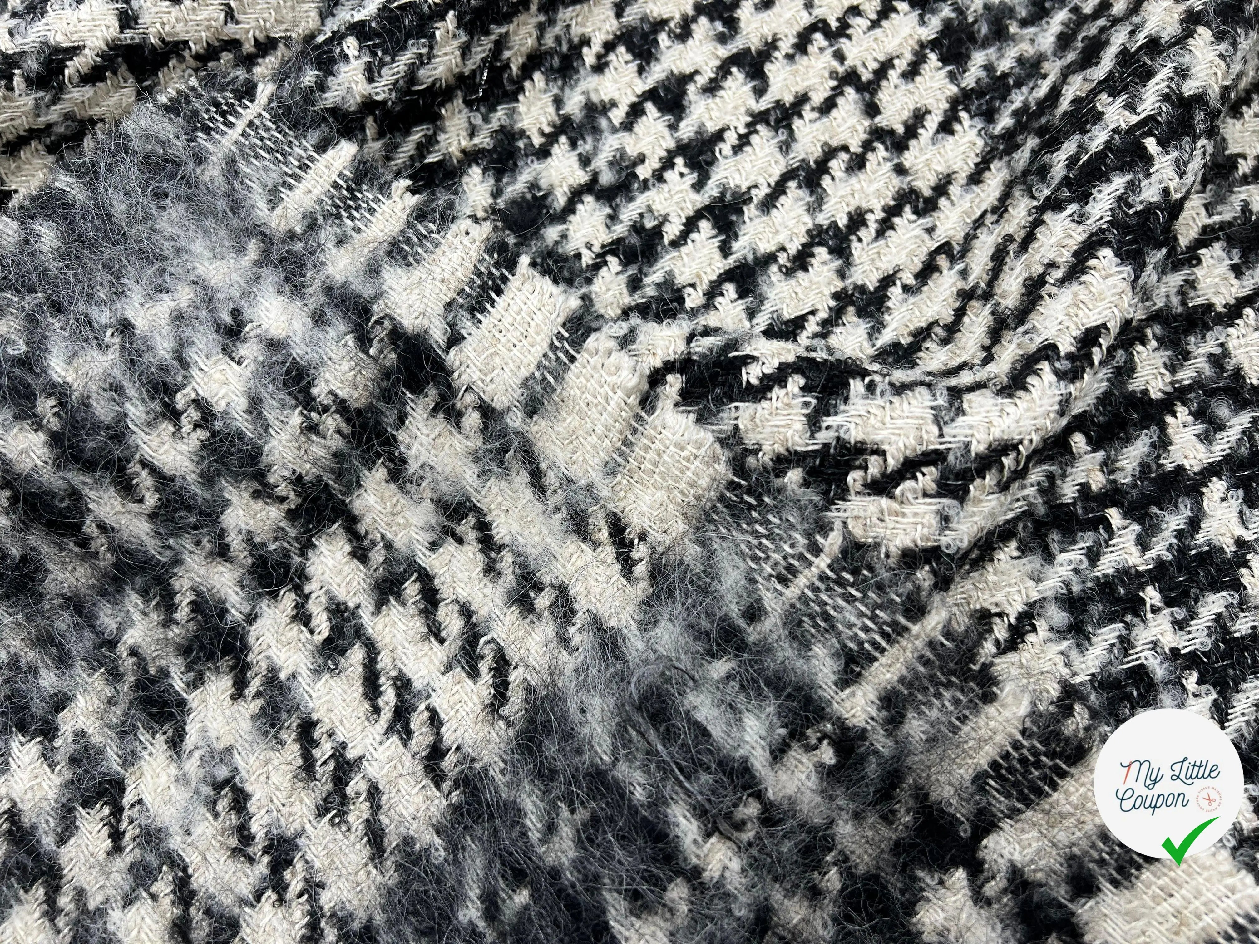 BOUCLETTE PIED DE COQ ÉDITION ATELIER PIÈCE UNIQUE DÉFILÉ - My Little Coupon - tissu - coudre
