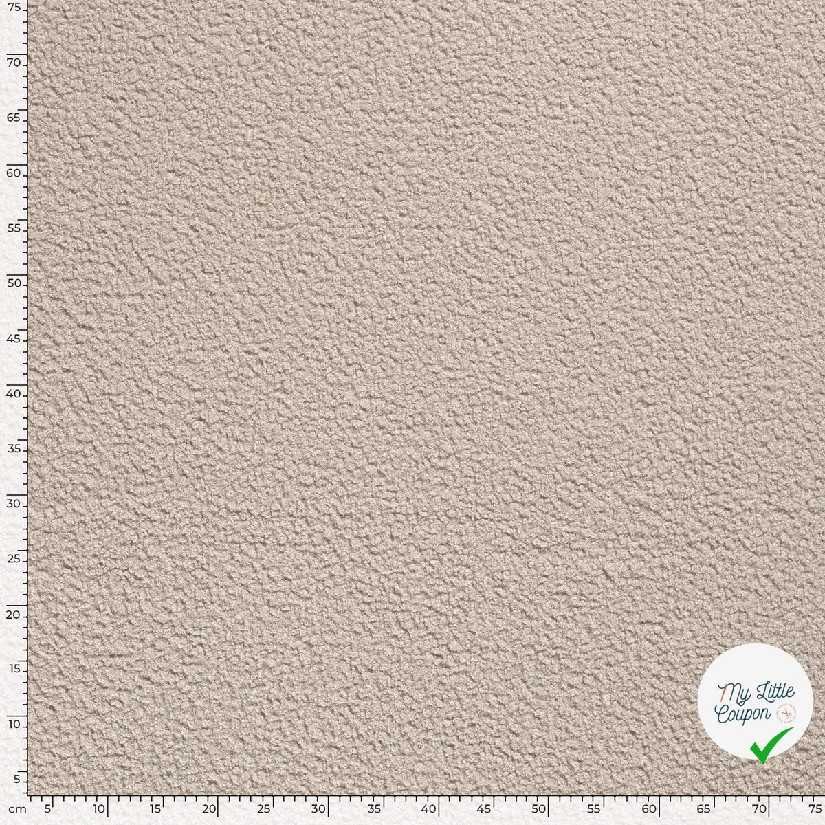 Bouclette stretch unie beige
