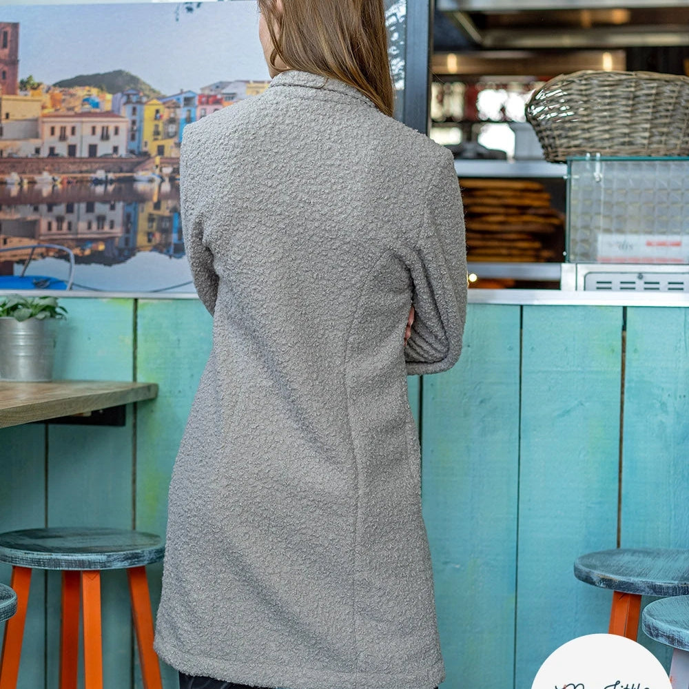Bouclette stretch unie beige