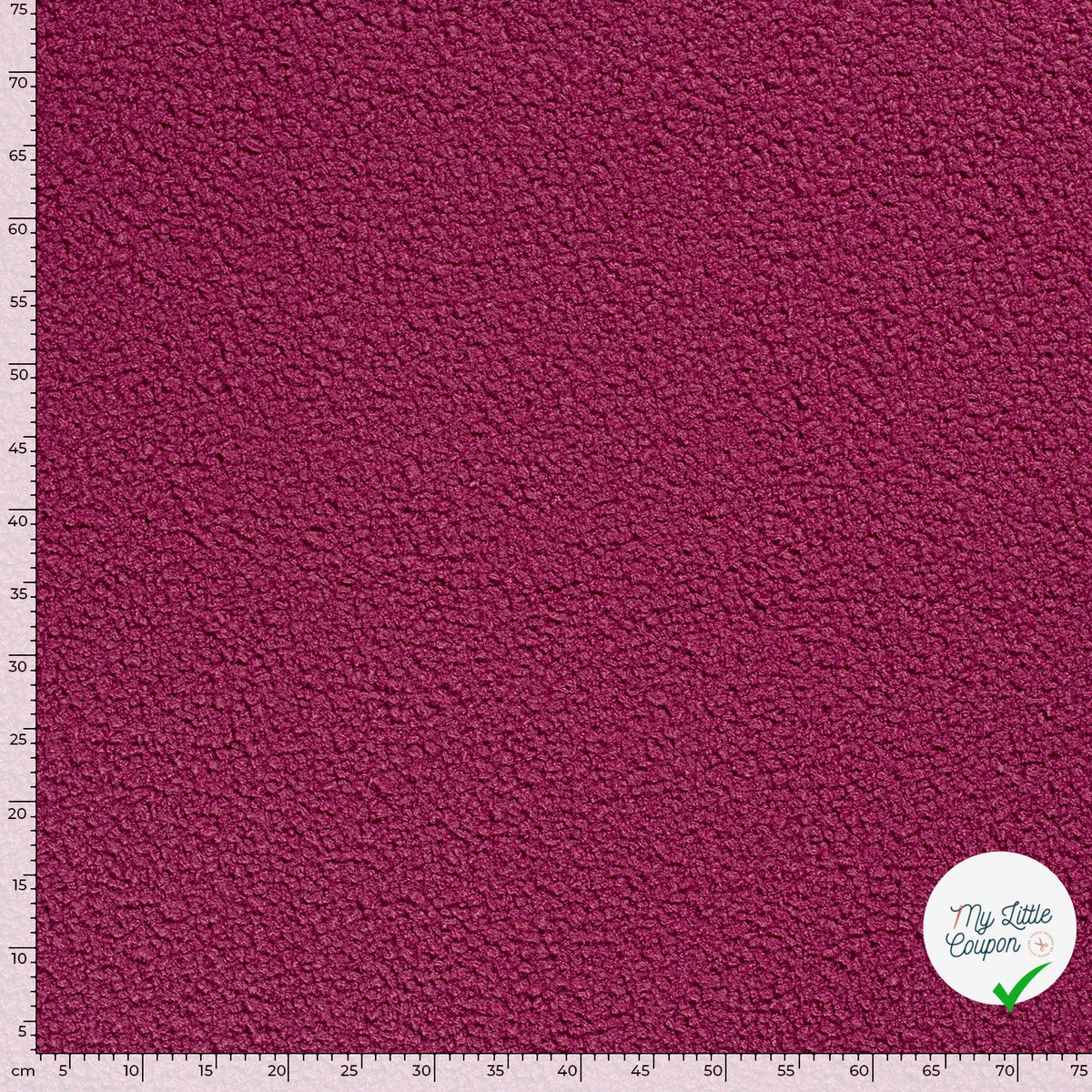 Bouclette stretch unie fuchsia