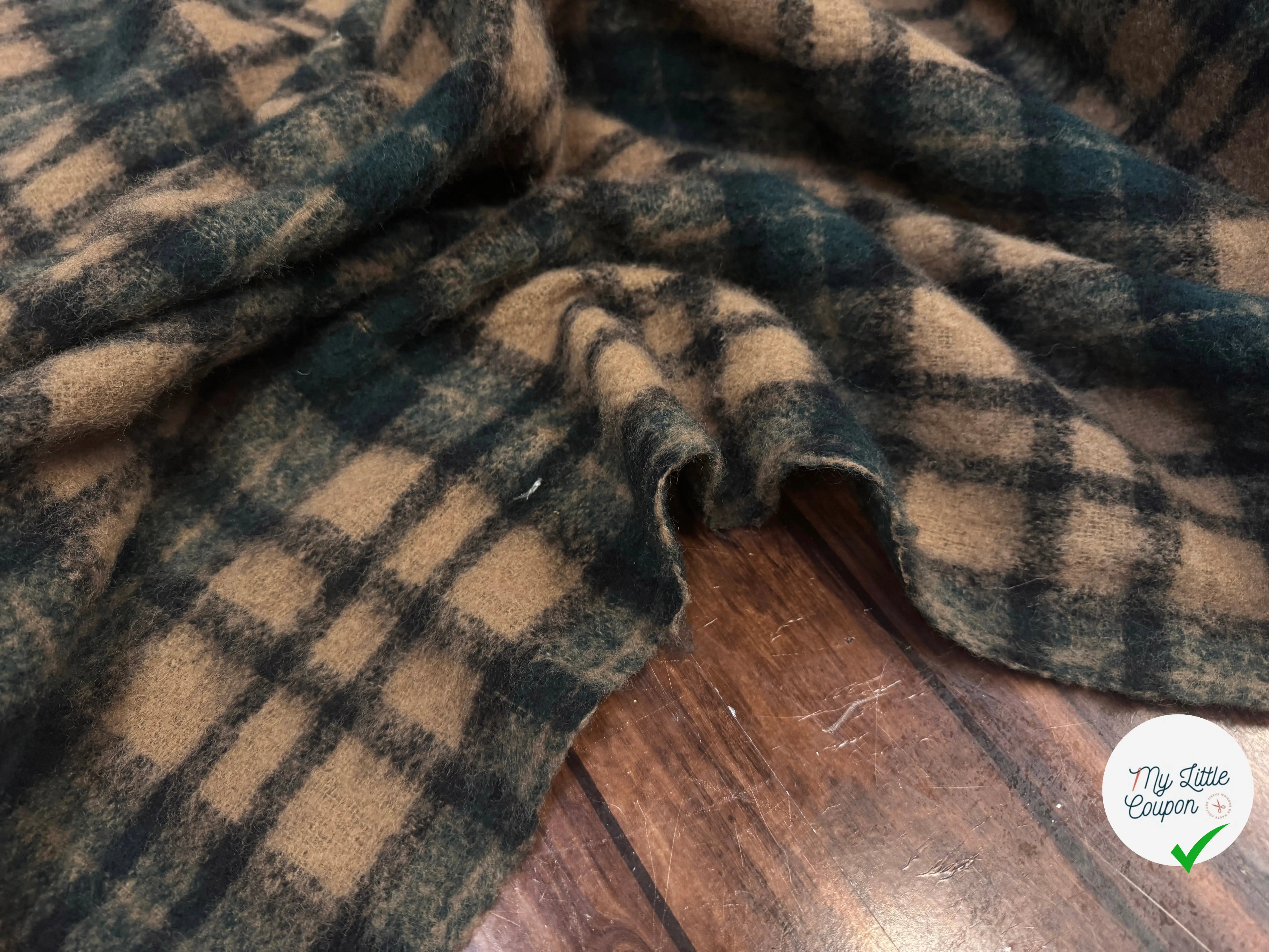 BOUCLETTE TARTAN MARRON VERT - My Little Coupon